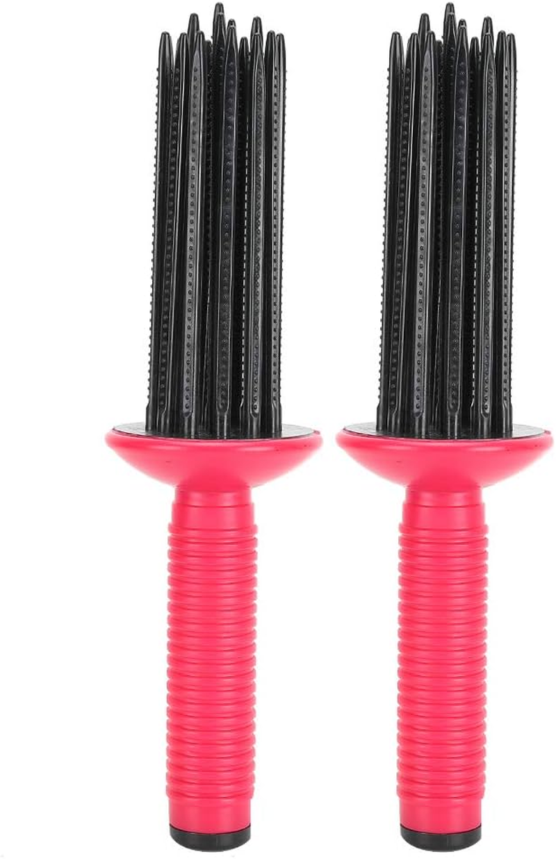 Hair Fluffy Curling Roll Comb, Hair Dryer Brush Antislip Curling Wand Hairstyling Hair Curler Tools round Spin Brush Kit for Women Blow Drying to Style Curl Dry Hair image number 2