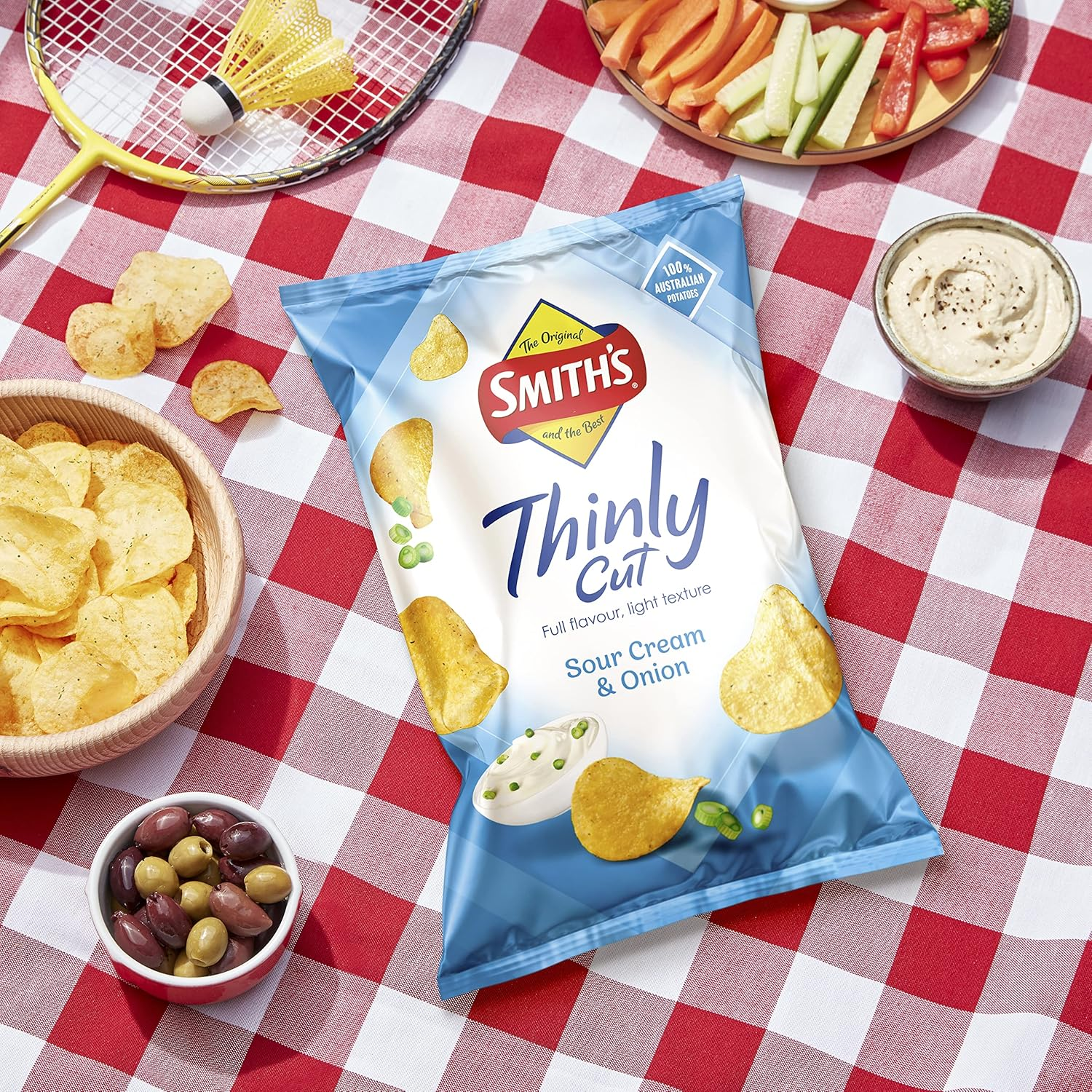Smith'S Thinly Cut Sour Cream & Onion Potato Chips image number 3