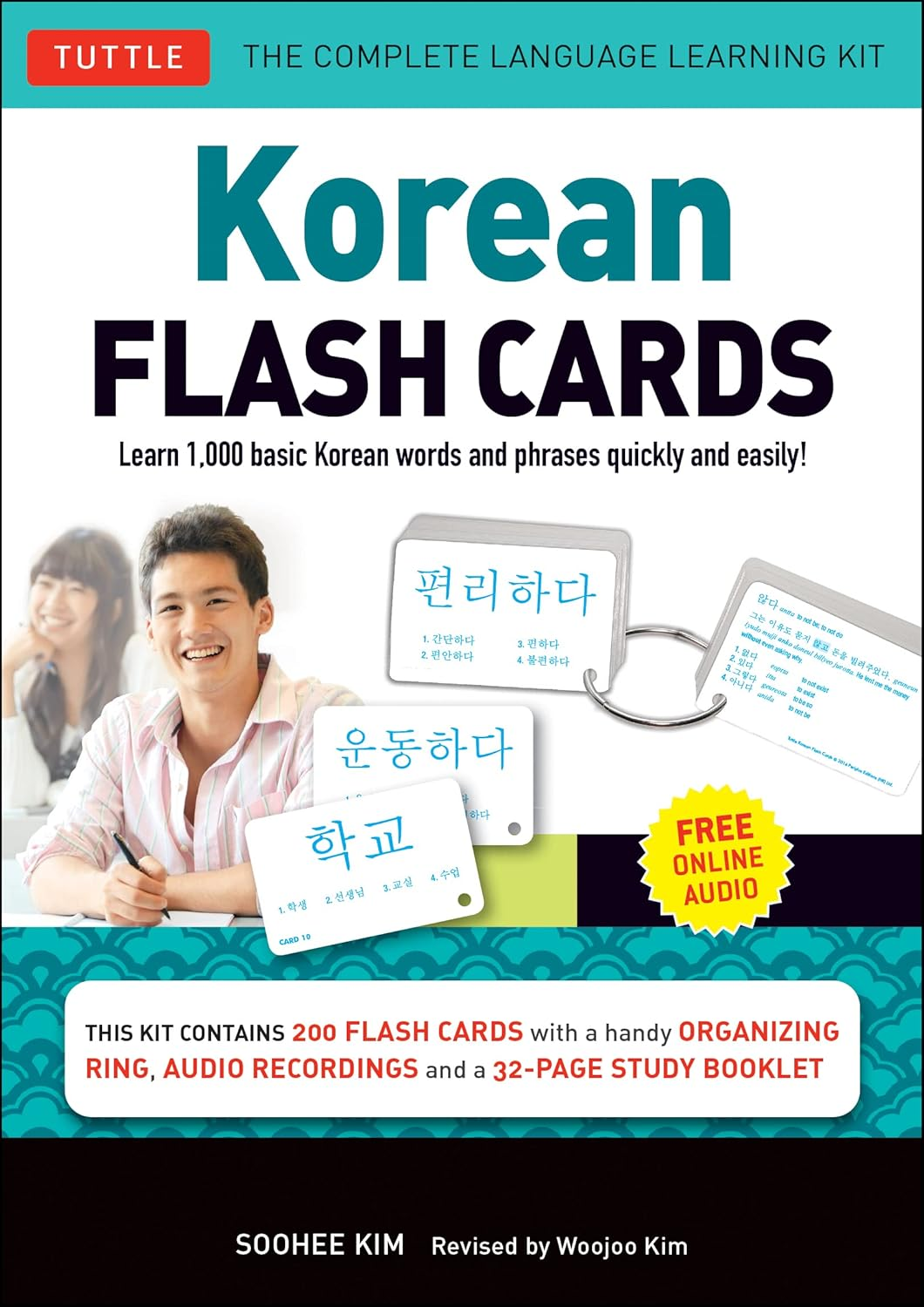 Korean Flash Cards Kit: Learn 1,000 Basic Korean Words and Phrases Quickly and Easily! (Hangul & Romanized Forms) (Audio-Cd Included) image number 4