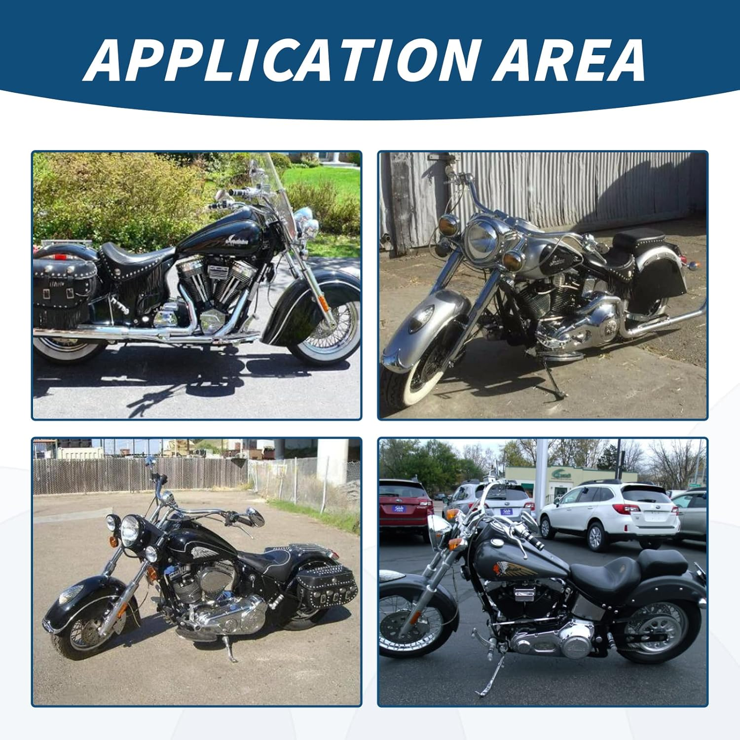 12-579 Motorcycle High Flow Air Cleaner Washable with Teardrop Air Filter Replacement for Harley Model S&S Super E & G Series Carburetors image number 2