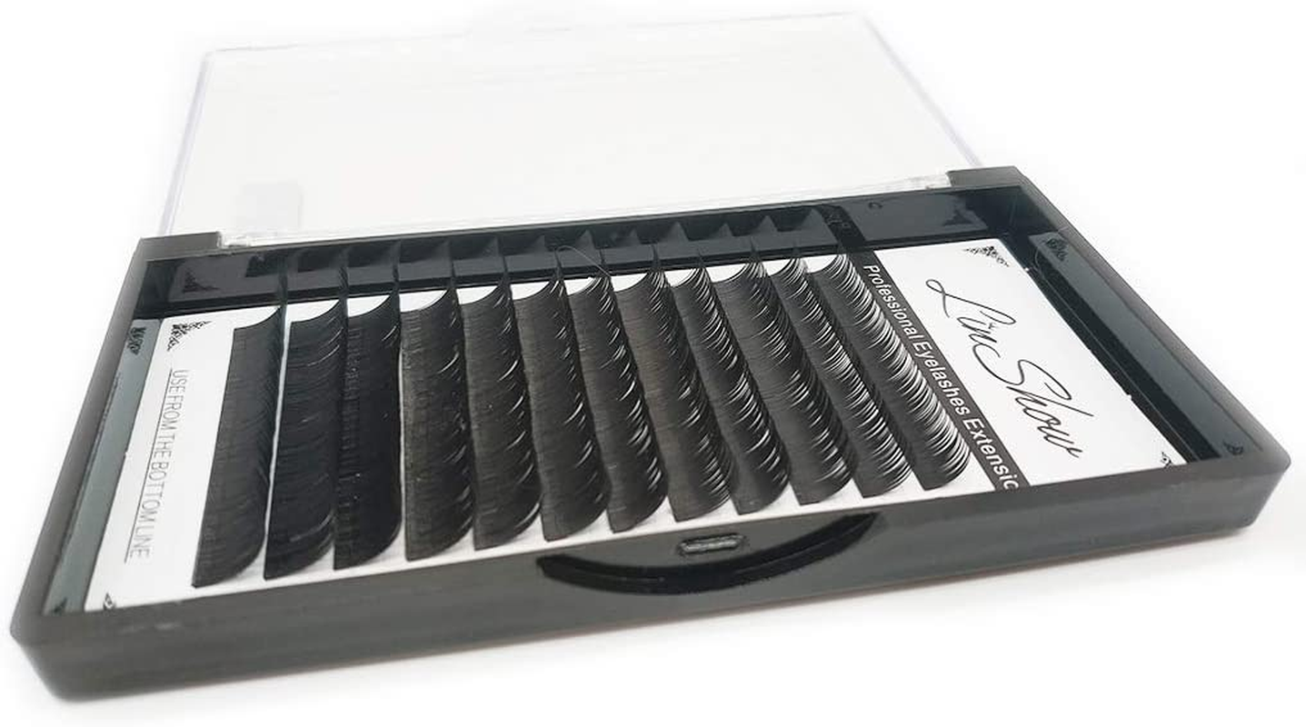 Linshow Eyelash Extensions Individual Lashes 0.20Mm C Curl Classic Lashes Handmade Mink Eyelash Extension Professional Salon False Lashes image number 2