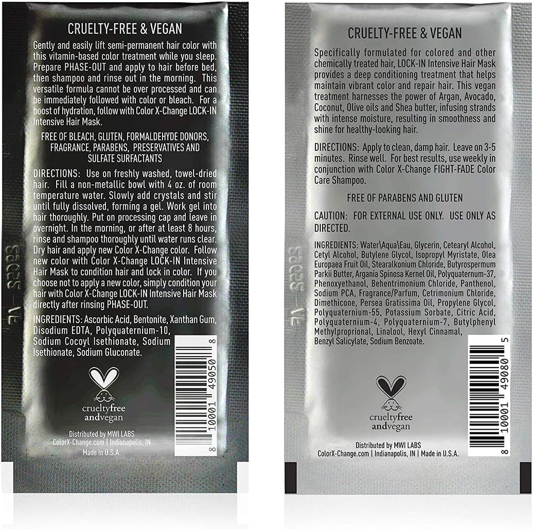 Color X-Change Phase-Out Gentle Dye Decolorizer + Intensive Hair Mask, 2 Count (Pack of 1) image number 2