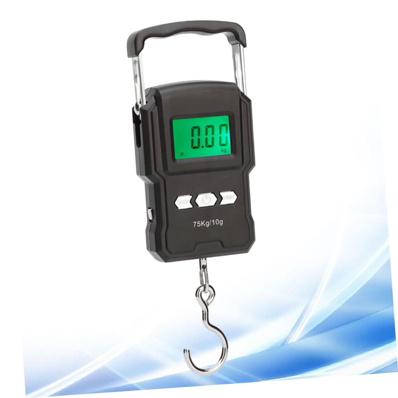 COLLBATH 75Kg Portable Luggage Scale Digital LCD Display Hanging Scale Handheld Weighing for Travel Suitcase and Carry Luggage image number 5