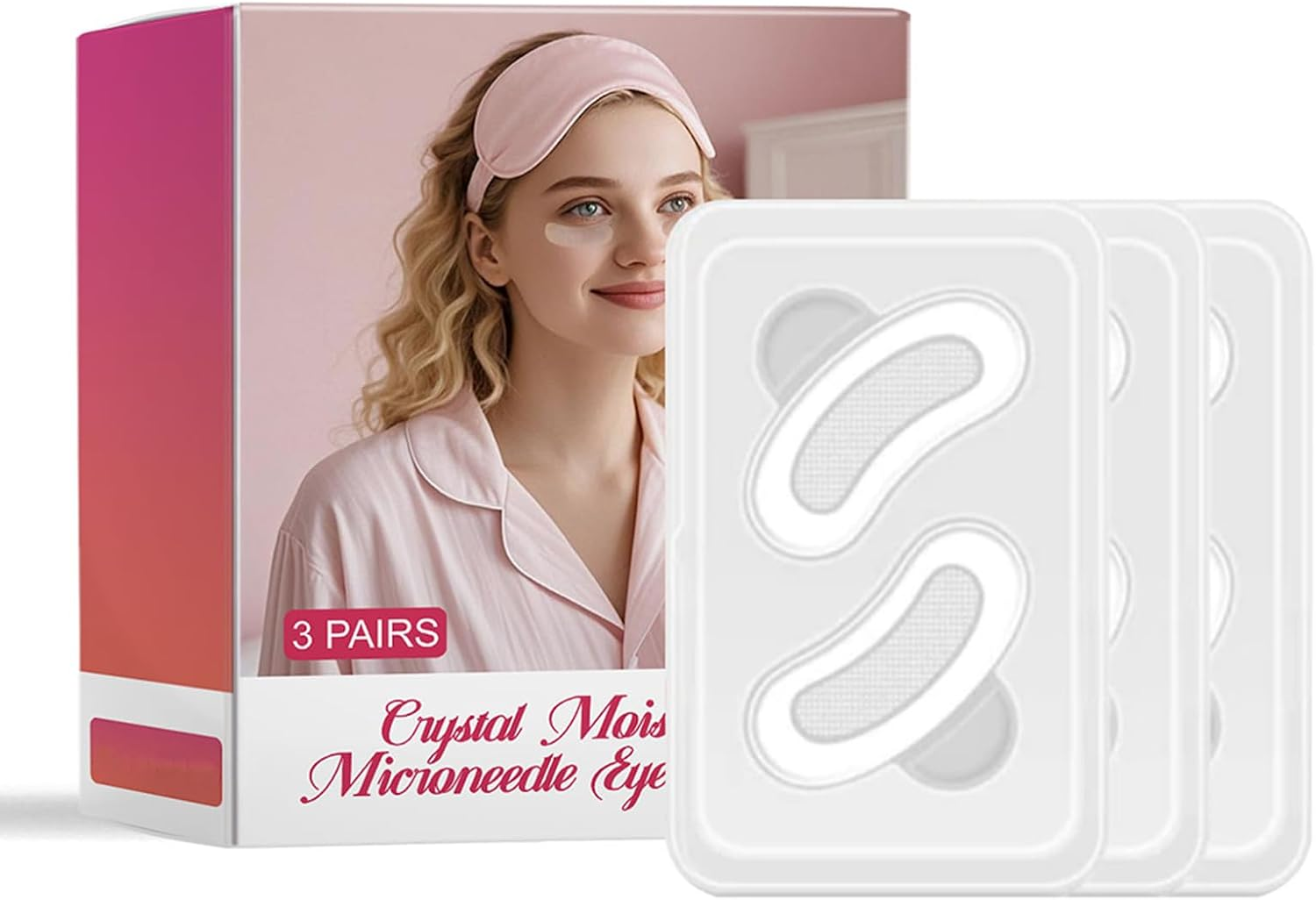 Eye Patches Moisturize and Care for the Eye Skin, Lighten the Fine Lines, Firm, Delicate and Smooth Eye Mask (3Pcs) image number 6