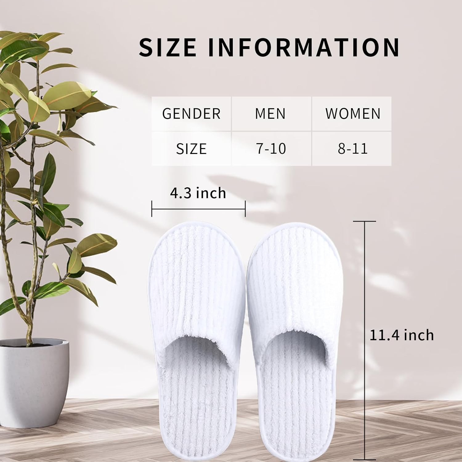 HJORZMM Disposable Slippers for Guests, 10 Pairs Coral Fleece Hotel Slippers, Non Slip SPA Slippers Unisex, Washable Reusable Slippers for Hotel, Guest,Travel, Bride, Women and Men - Grey image number 5