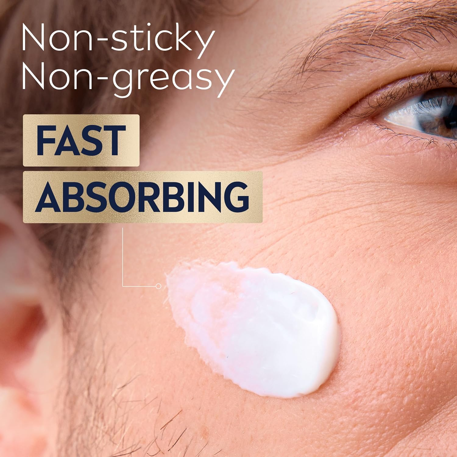 NIVEA MEN Sensitive Skin and Stubble Gel Moisturiser 50Ml | 24-Hour Hydration | Fast Absorbing Formula | Relieves Itchiness | Men'S Moisturiser for Sensitive Skin image number 1