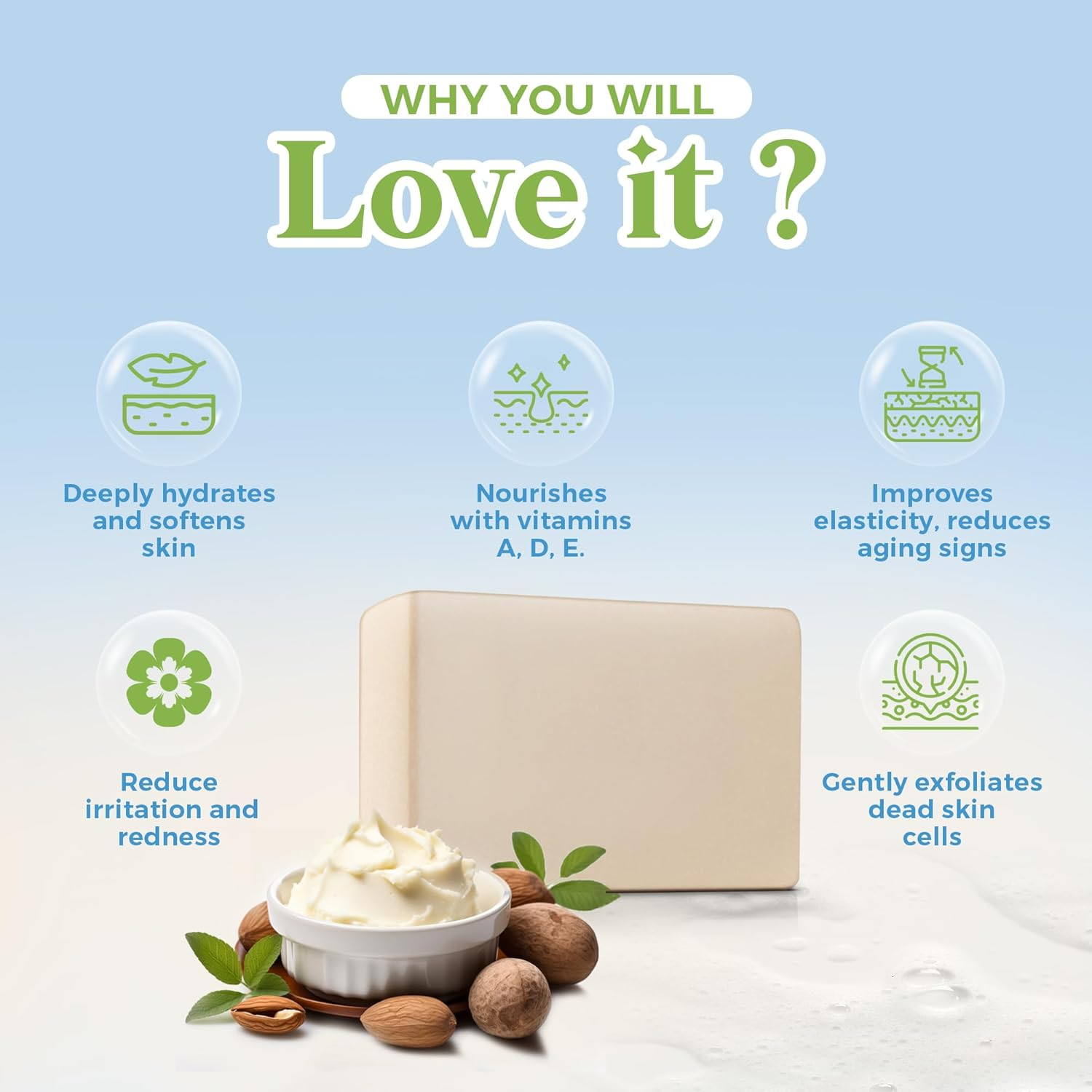 Lass Naturals Goat Milk with Shea Butter Soap Handmade Bathing Bar for Sensitive and Dry Skin, 125 G Skin Care image number 5