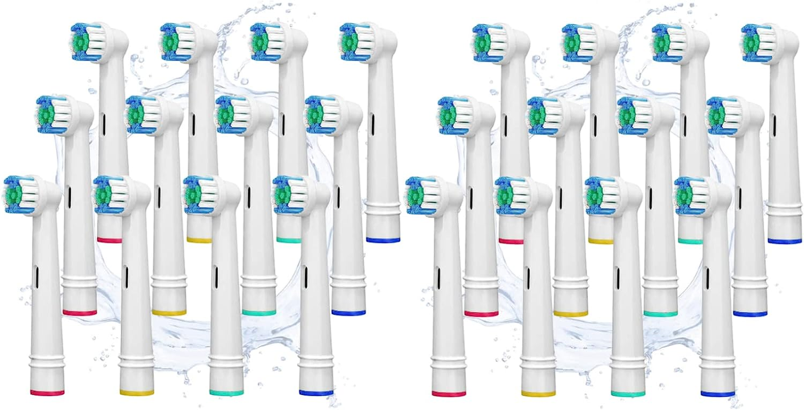 24 Pack Replacement Toothbrush Heads Compatible with Oral-B Electric Toothbrush, MH MOIHSING Replacement Brush Heads for Oral B-Precision Clean &ndash; Rotating Brush Head for Superior Clean image number 1