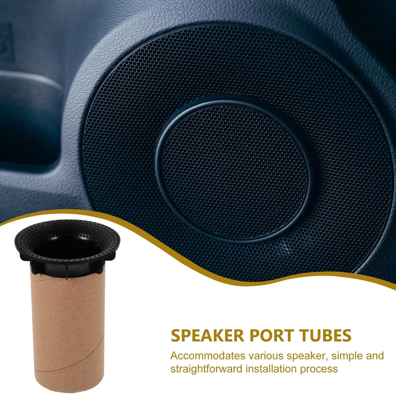 ROMISBABA Speaker Port Tube Outlet Vent Tube Replacement for Home Audio and Car Subwoofer Convenient Voice Outlet image number 2