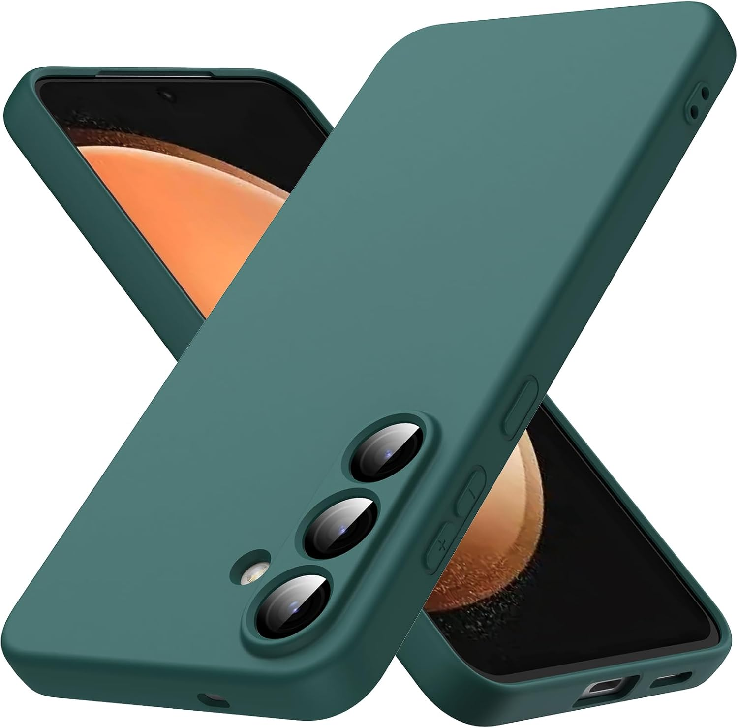 Byvuwiay Mobile Phone Case for Samsung Galaxy S25 FE 5G, Soft TPU Liquid Silicone Case, Shockproof, Scratch-Resistant, Samsung S25 FE 5G Protective Case, Wine Red