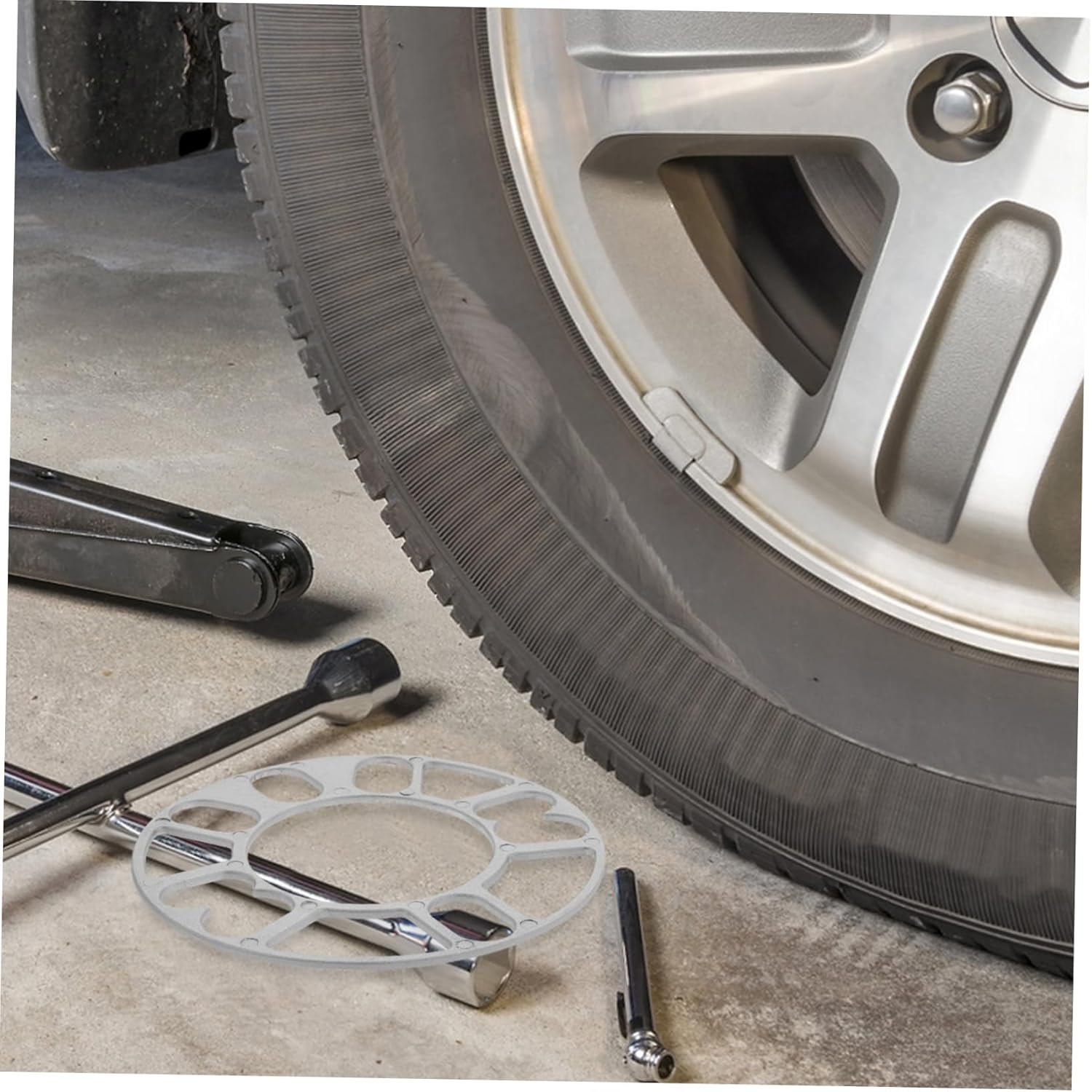 COSMEVIVI Aluminum Wheel Spacer Hub Adapter Lug Cars Wheel Spacer Plate Automotive Hub Centric Car Tire Vehicle Plate image number 1