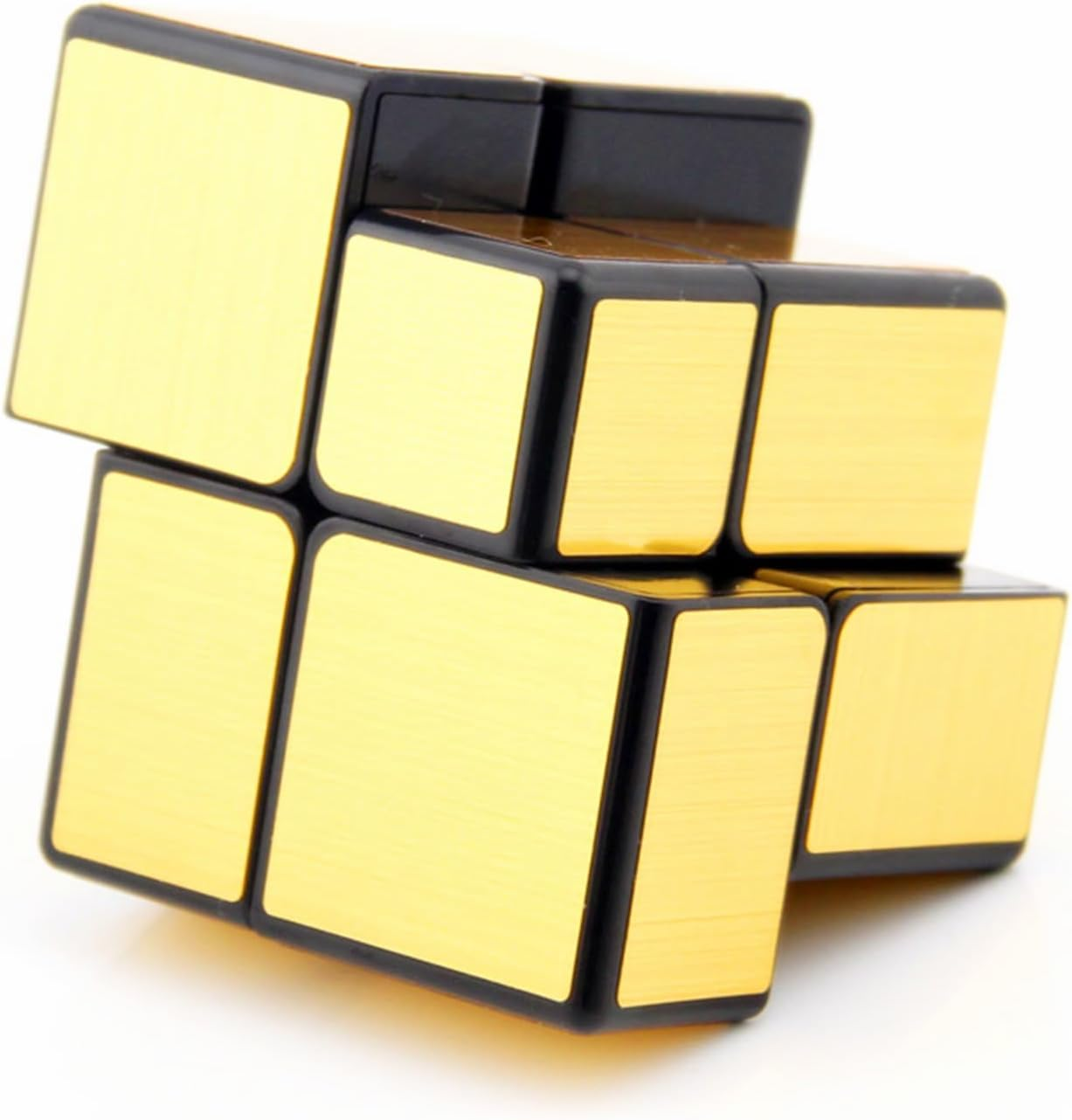 Cuberspeed Qiyi 2X2 Mirror Golden Magic Cube Mirror 2X2X2 Mirror Cube 2X2 Gold