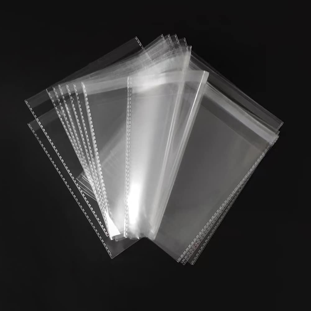 200 Pcs Clear Self Sealing Cellophane Bags,2.3" X 4.3" （6X11 Centimetres) Cookie Bags Resealable Cellophane Bag for Cookie, Candy, Gift Bakery, Prints, Photos, Party Decorative