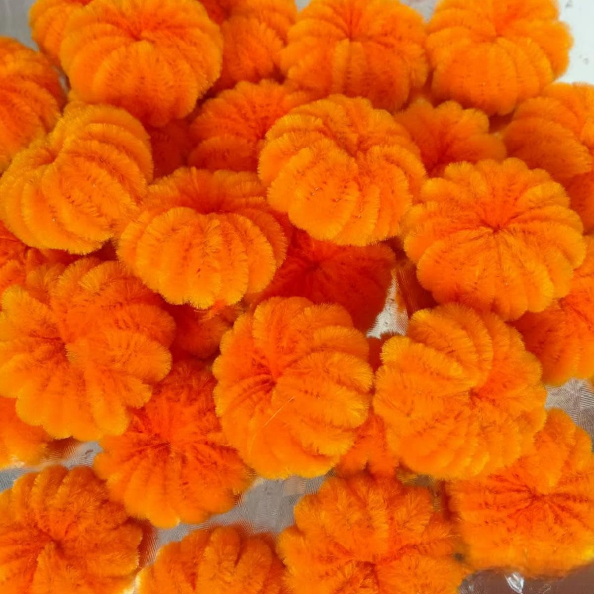 300 Pieces Pipe Cleaners Chenille Stem, 3 Gradient Orange Yellow Pipe Cleaners Set for Fall Thanksgiving Pipe Cleaners DIY Arts Crafts Decorations, Chenille Stems Pipe Cleaners (Yellow) image number 3