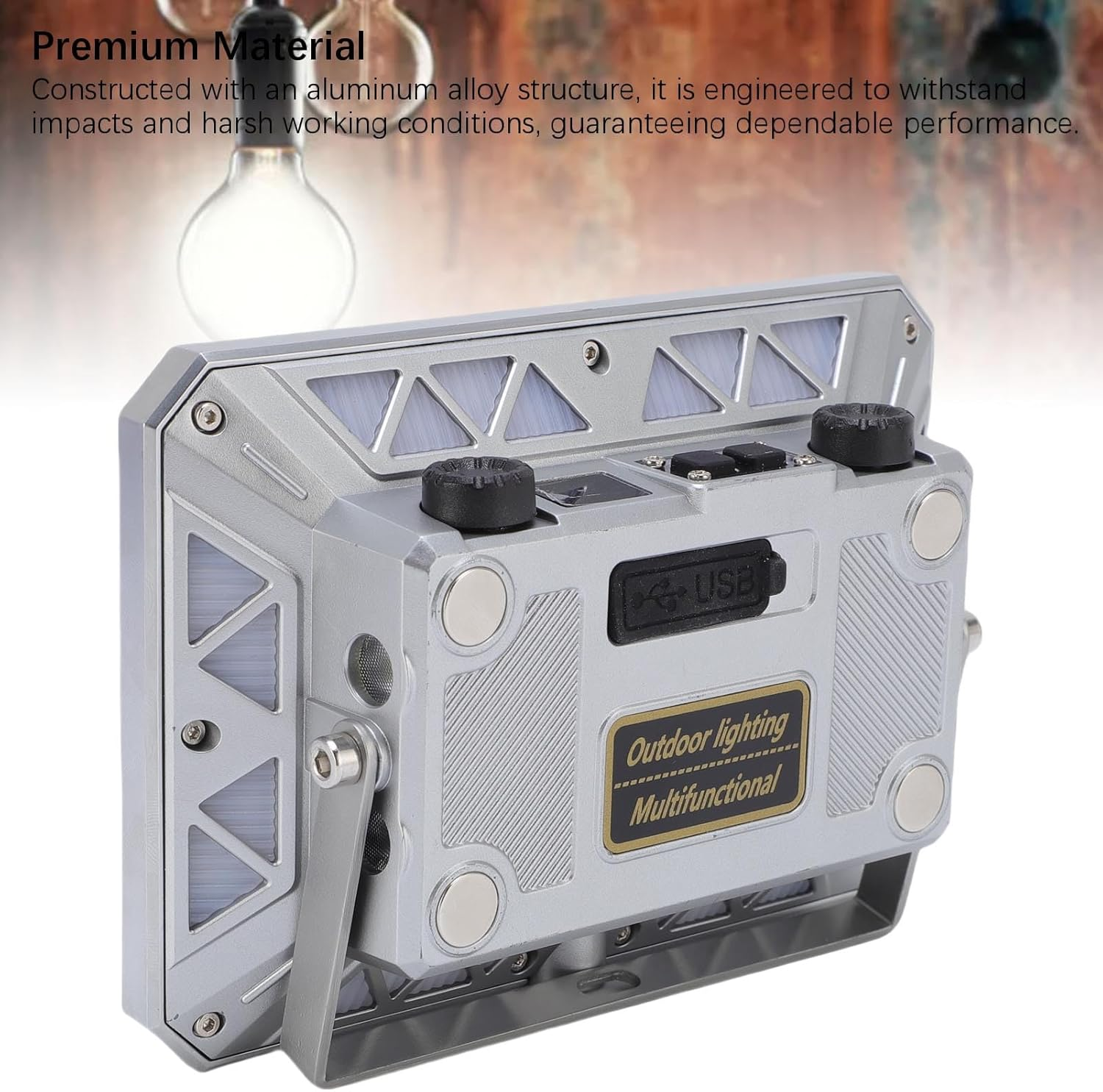 Viagasafamido Work Light, Magnetic Rechargeable LED Light with 2000 Lumens, Dimmable Folding Design for Workshops, Photography and Reading image number 3