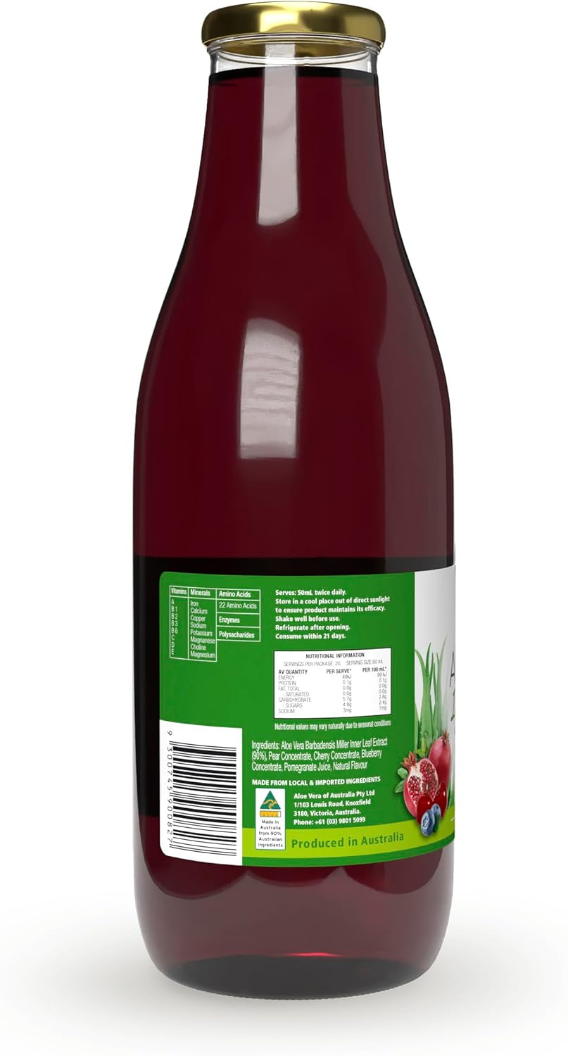 Aloe Vera Aloe Recovery Immune Juice with Blueberry 1 Liter image number 3
