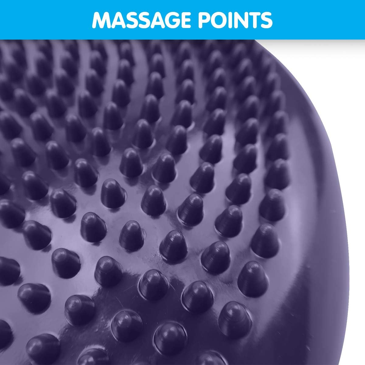 Powertrain Yoga Stability Disc Home Gym Pilate Balance Trainer Wobble Pad Cushion Purple image number 6