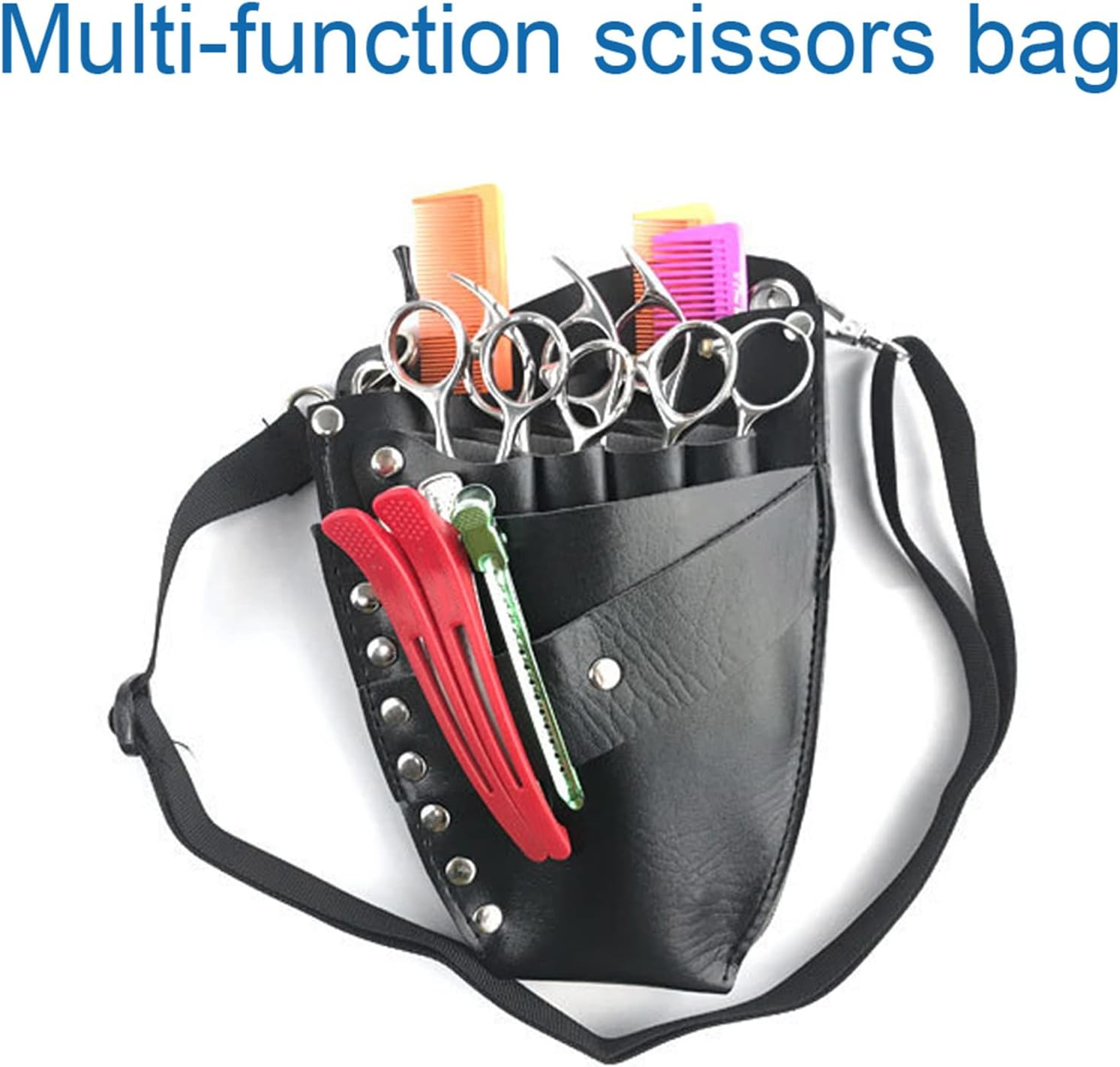 Kooingtech Hairdressing Tool Bag, Hairdresser Tool Bag, Scissor Bag, Hairdressing Salon, Scissors, Hair Clip, Comb Storage image number 6