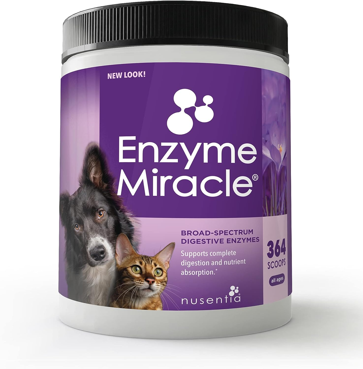 Enzymes for Dogs & Cats - Enzyme Miracle - Systemic & Digestive Enzyme Formula - Powder - 364 Servings - Vegetarian image number 3