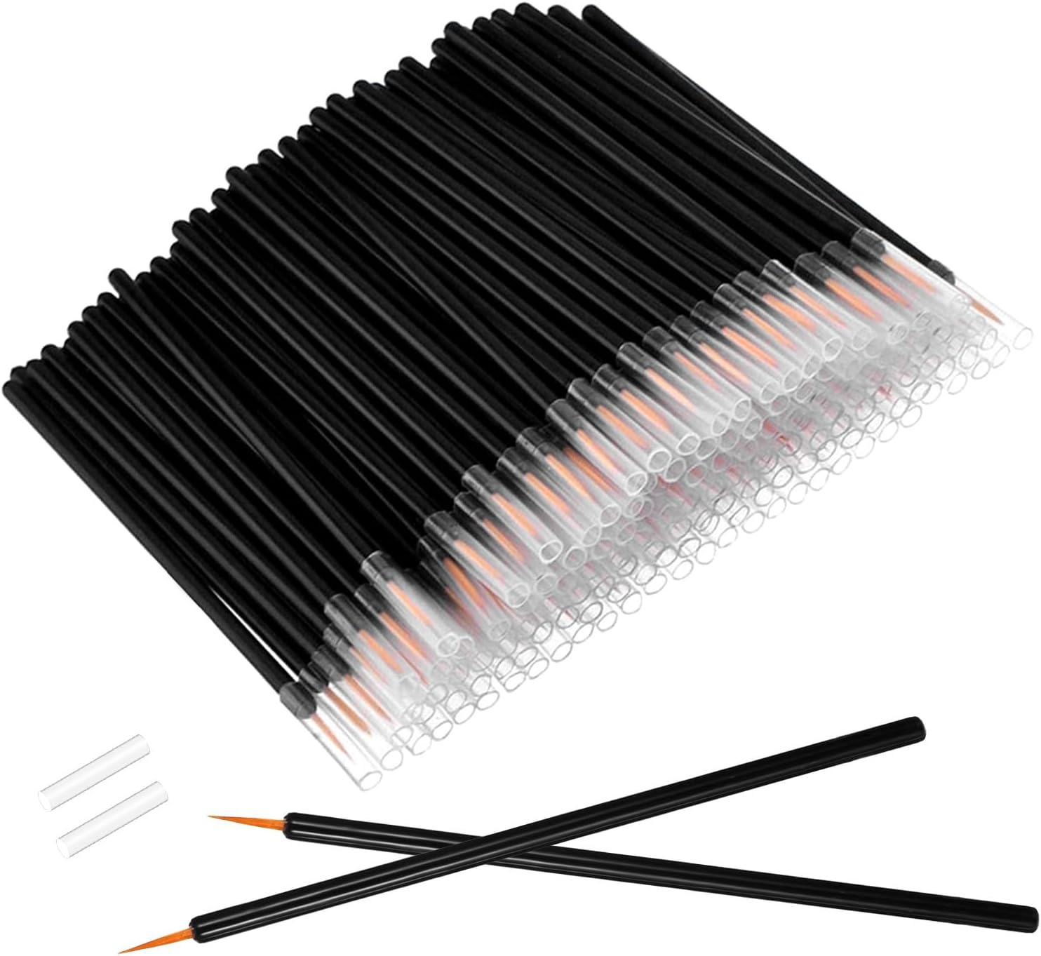 150 Pcs Disposable Eyeliner Brush Set Ultra-Fine Point Eye Liner Applicator Cosmetic Eyelash Brush Wands Applicator Black Makeup Eye Liner Tools for Eyelash Lip Liner Liquid Eyeliner Lipstick