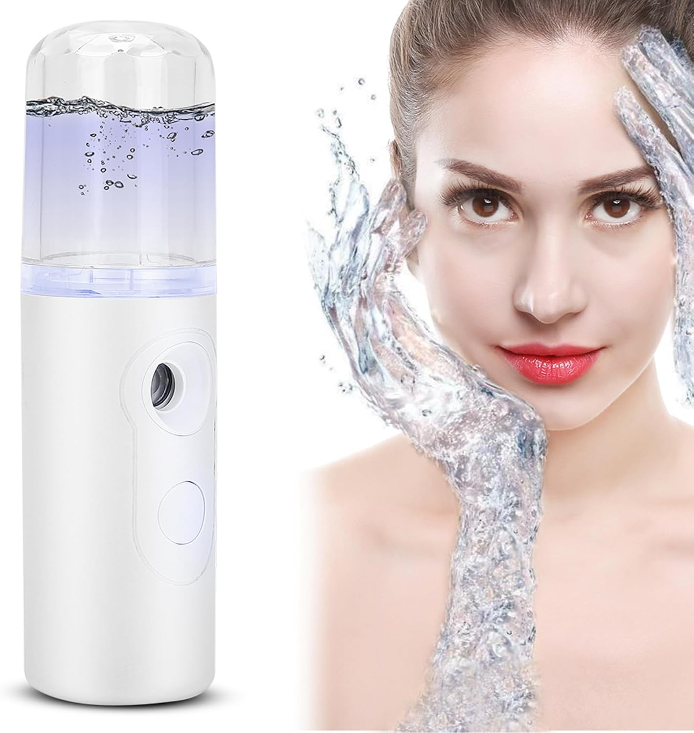 Skin Care Mini Facial Steamer, Facial Steamer Handy Mist, Nano Facial Atomization, Face Mist Sprayer, for Face for Hand image number 5