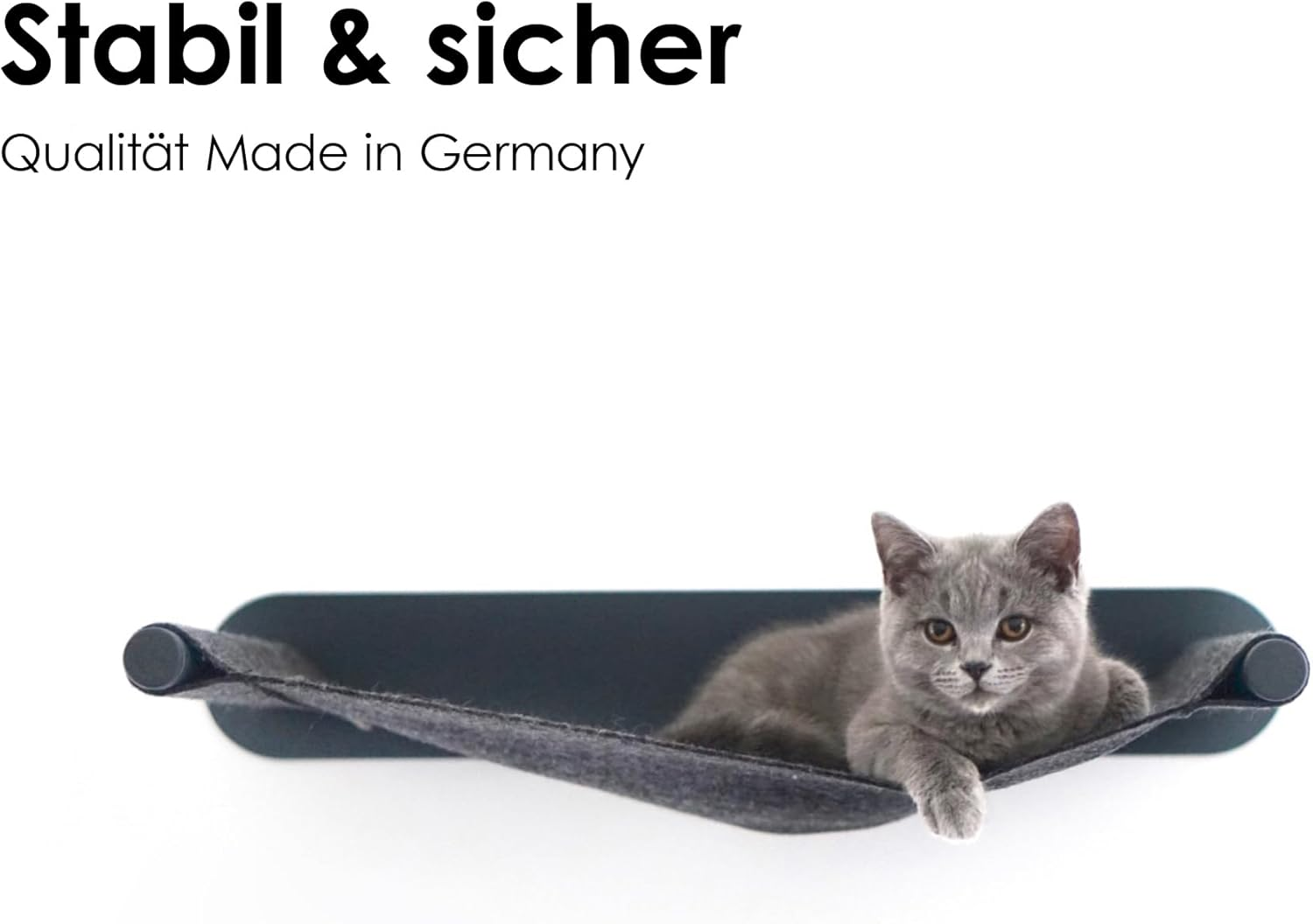 Lucybalu Hammock for Cats I Swing - the Original 65 X 10 X 35 Cm I White, Anthracite and Special Edition image number 1