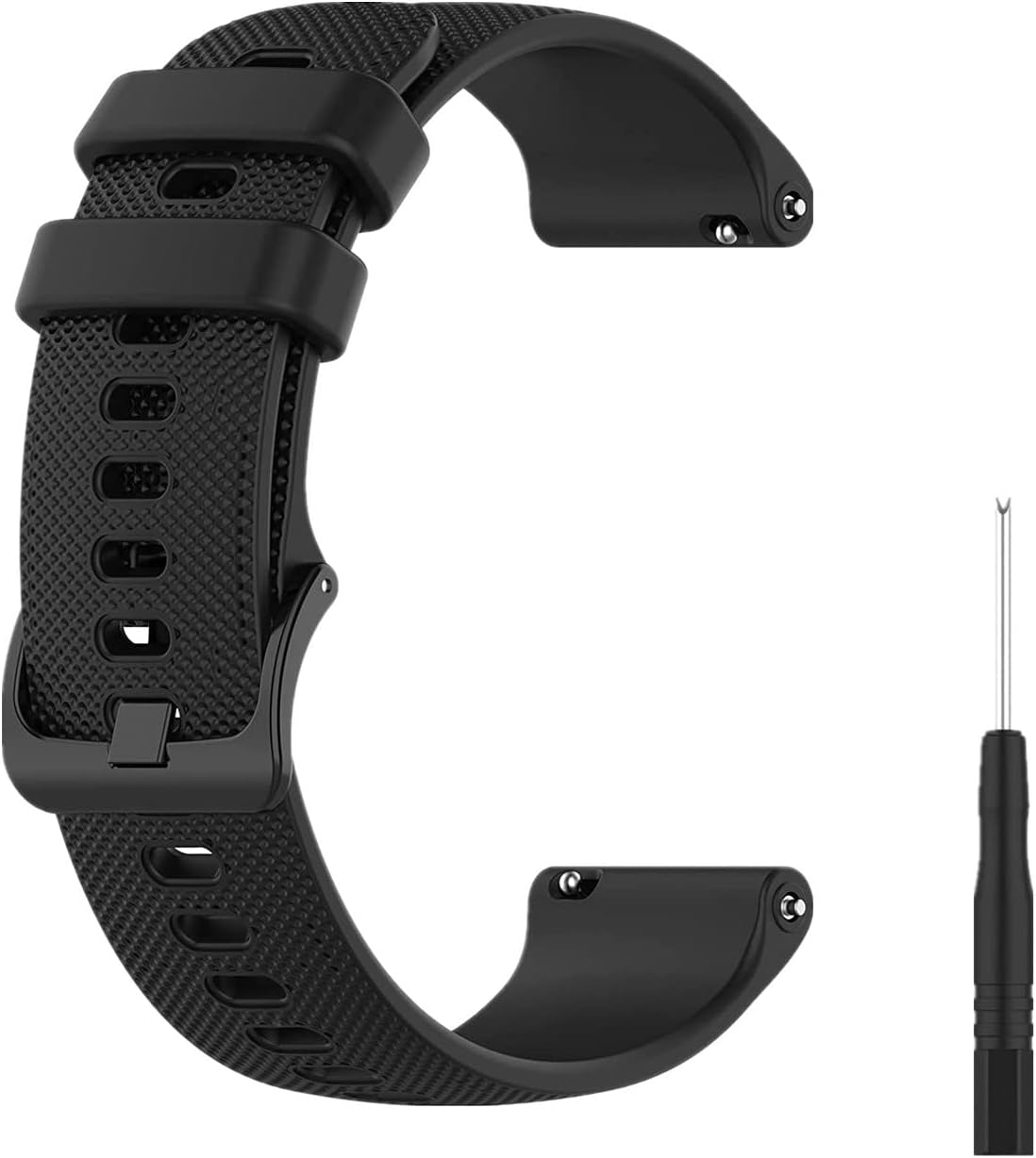 Muovrto Silicone Replacement Strap for Garmin Forerunner 745/Forerunner 955/Forerunner 965,Outdoor Sport Watch Strap Band