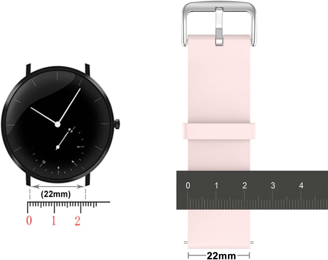 Fantek 10Pcs Watch Strap Holder Loop, Silicone Watch Band Keeper Retainer Fastener Ring Parts for Smart Watch Band Wristband Replacement image number 2