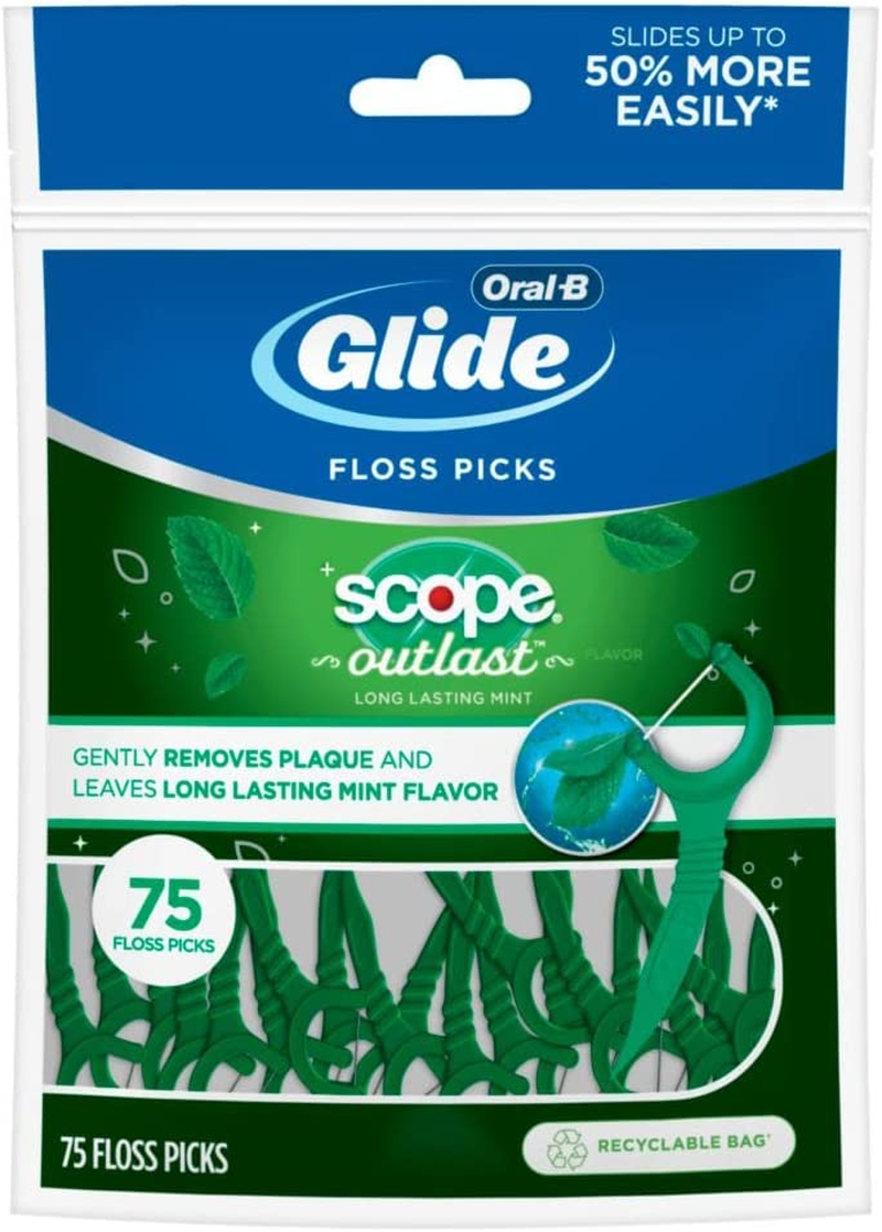 Oral-B Complete Glide Floss Picks, Scope Outlast, 75-Ct image number 4