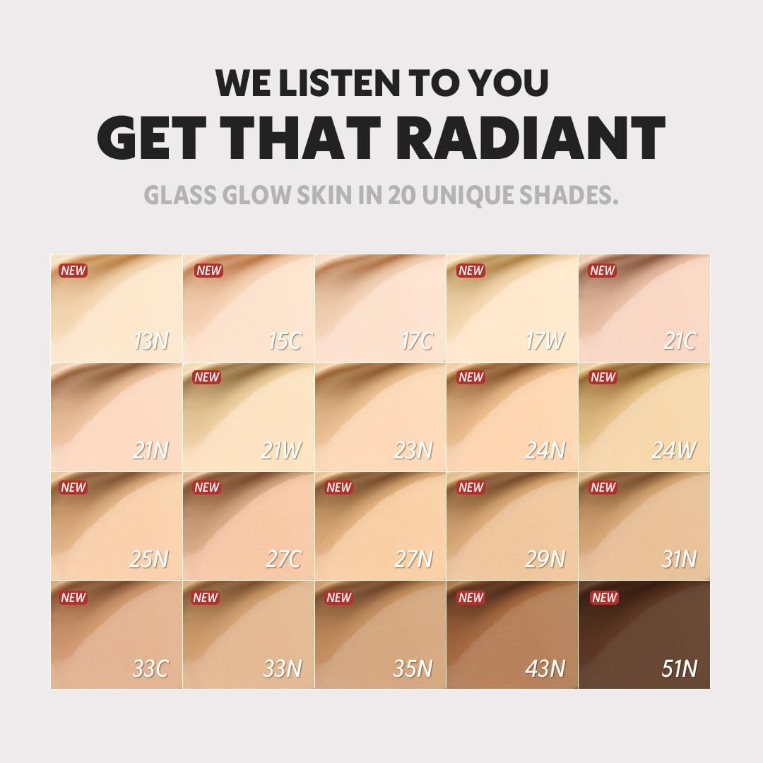 TIRTIR Aura Glow Silver Cushion | Korean Cushion Foundation, (#23N Sand, Full Size, 0.63 Fl Oz) - Sand image number 5