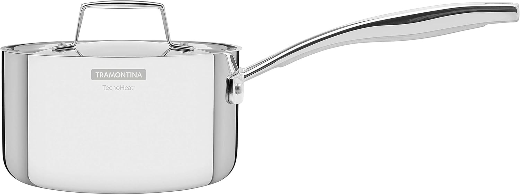 Tramontina Grano Stainless Steel Sauce Pan with Tri-Ply Body, 16 Cm Diameter image number 3