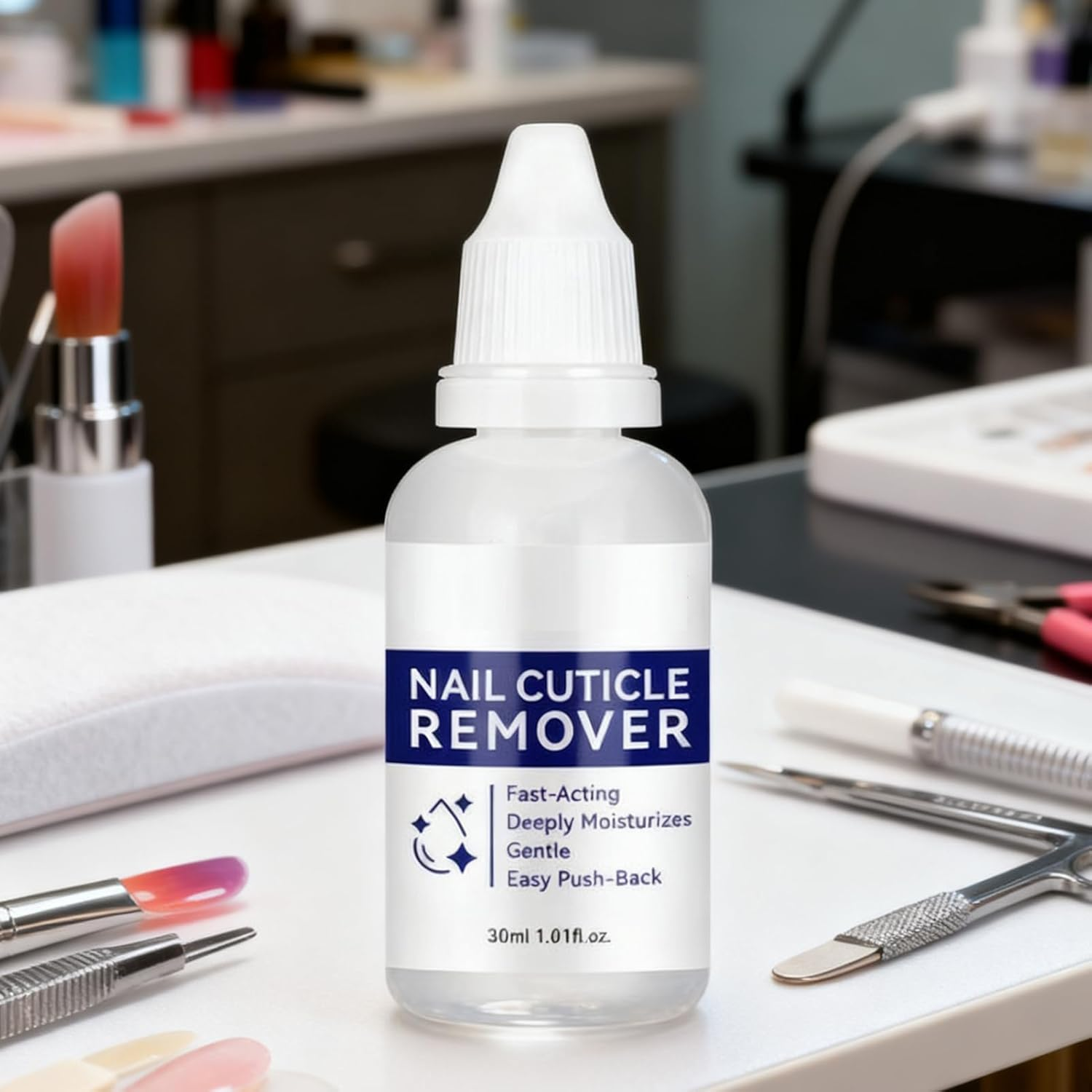 Cuticle Remover, Hydrating Pedicure Supplies, 30Ml Moisturizing Cuticle Softener Gel, for Dead Skin Dry Damaged Hangnails Hand Foot Polish Prep Beauty Routine Daily Salon Home image number 3