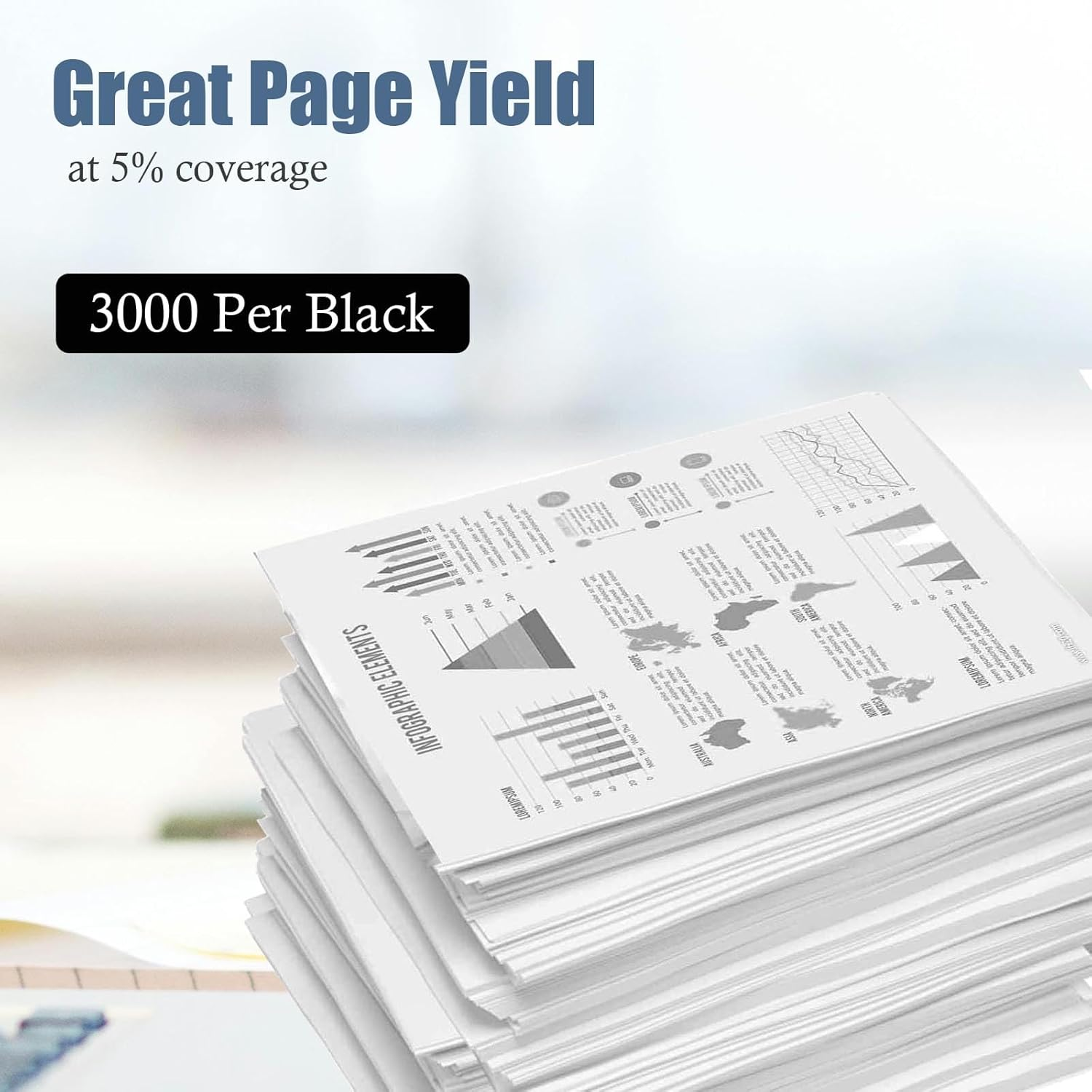 TN2530XL TN2530 Black Toner Cartridge Compatible with Brother MFC-L2880DWXL MFC-L2920DW MFC-L2820DW MFC-L2800DW HL-L2464DW HL-L2460DW HL-L2480DW HL-L2400DW,HL-L2445DW (1 Pack) image number 6