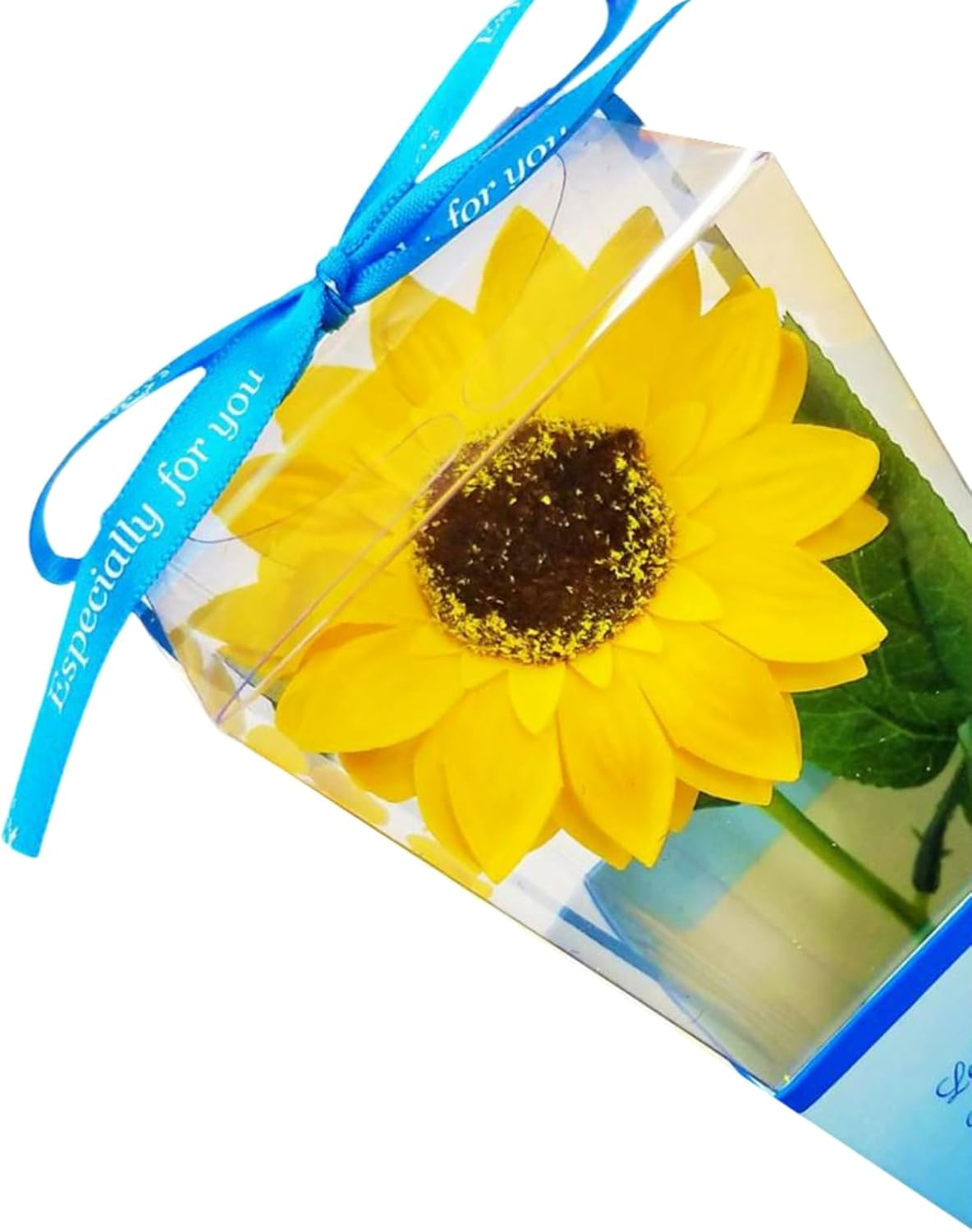 Q-FLA 769009 Soap Flower Bath Salt, Bath Salt, Sunflower, Kelly, Yellow, Mother'S Day Gift image number 1