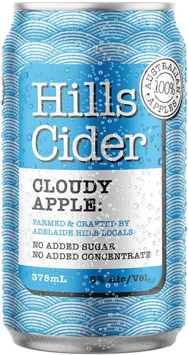 Hills Cider Cloudy Apple Cider Can 375 Ml (Pack of 24) image number 2