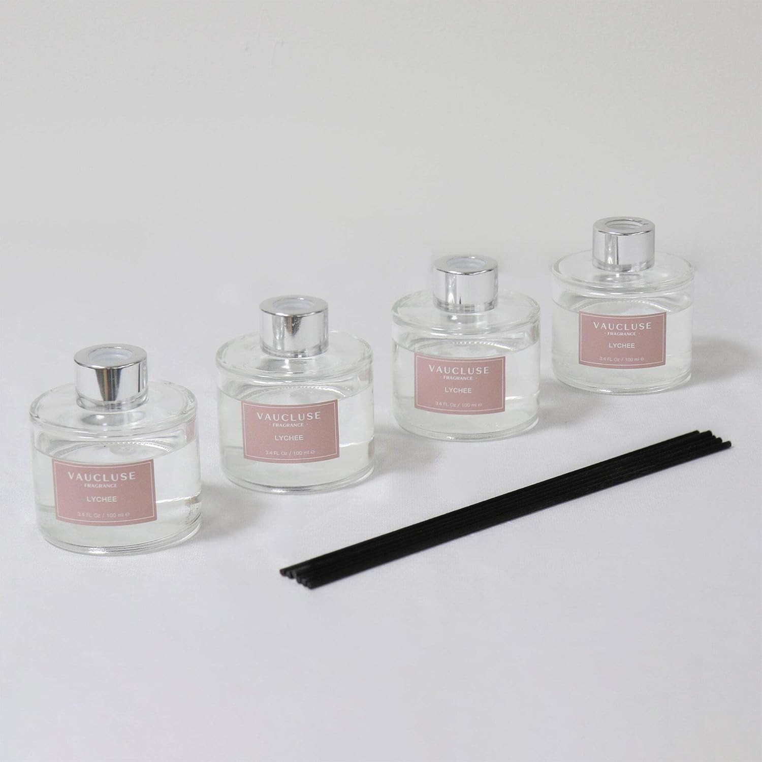 VAUCLUSE Lychee Scented Reed Diffuser 100Ml: Long-Lasting Fruity Floral Aroma, Reeds, Uplifts Mood, Perfect Home & Office Fragrance. Ideal Gift Choice. image number 2