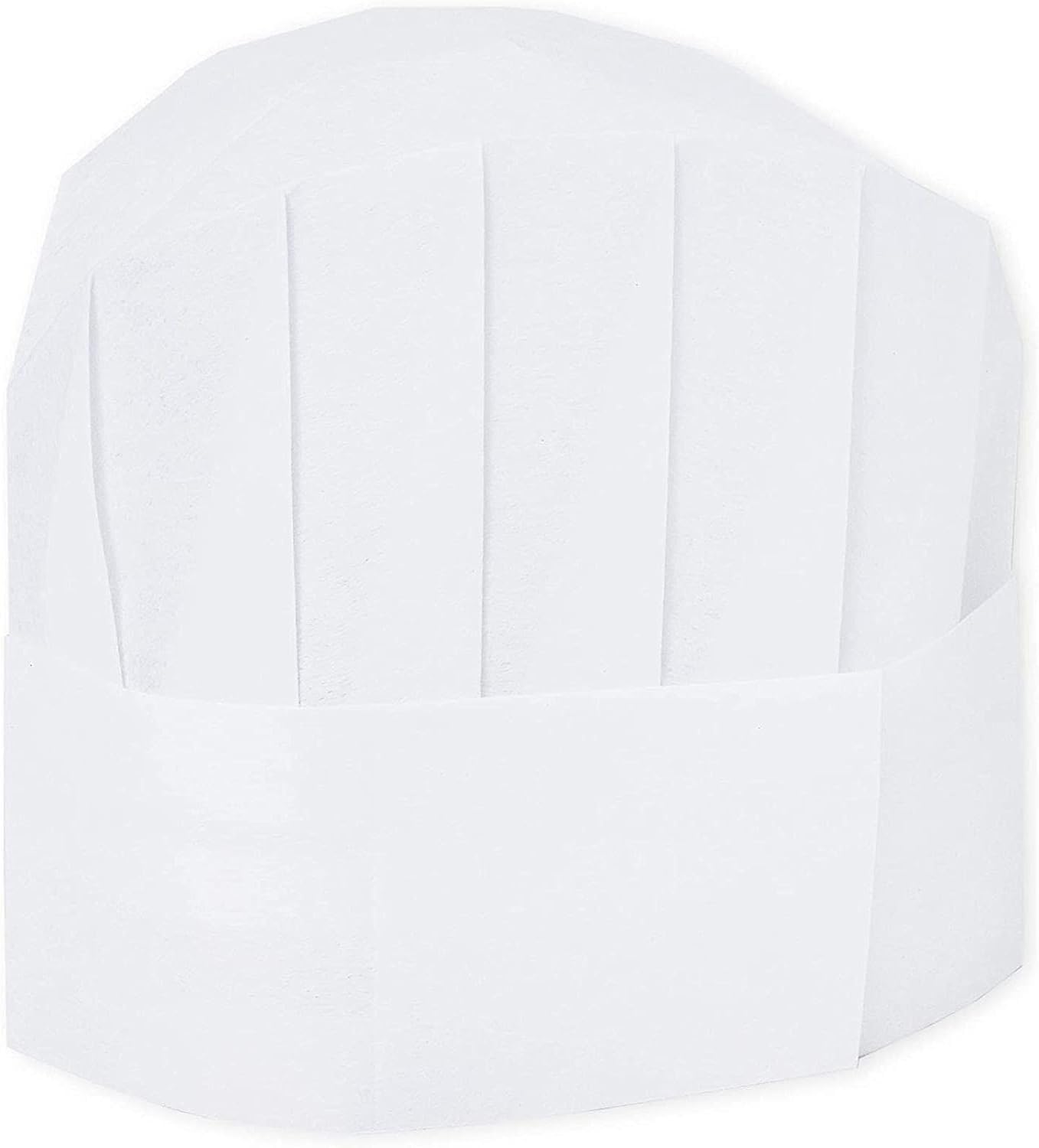 GEHARTY Chef Hats 24-Pack Disposable White Paper Chef Toques Chef Supplies Adjustable Professional Kitchen Chef Caps for Baking Culinary Cooking Safety 20-22 Inches in Circumference image number 5