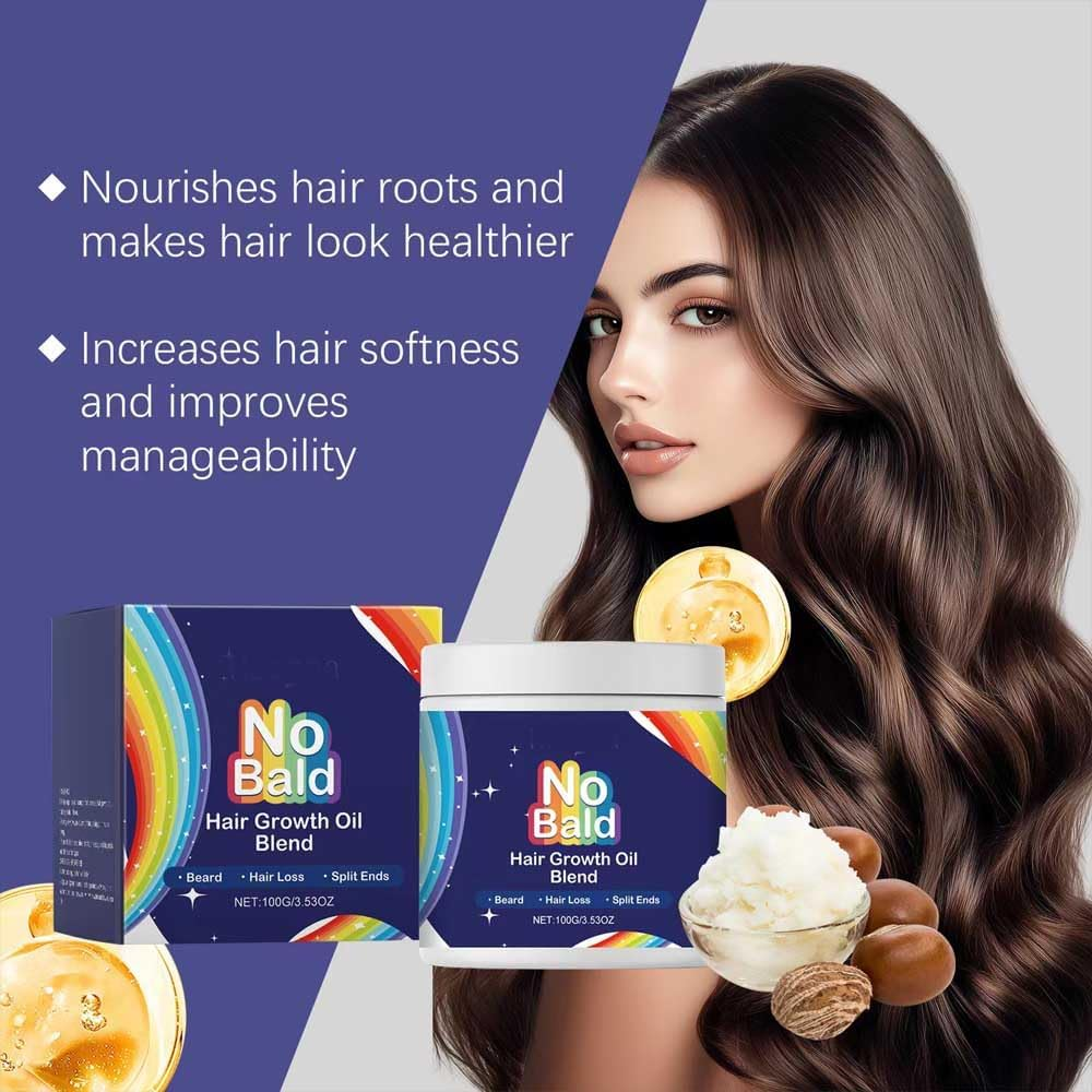 ANREPA 2 Pcs Hair Growth Oil Blend, Deep Repair Hair Mask, Repairs Dry Damaged Hair, Promotes Hair Growth, Unisex Adults, Earthy Scent, Beige image number 2