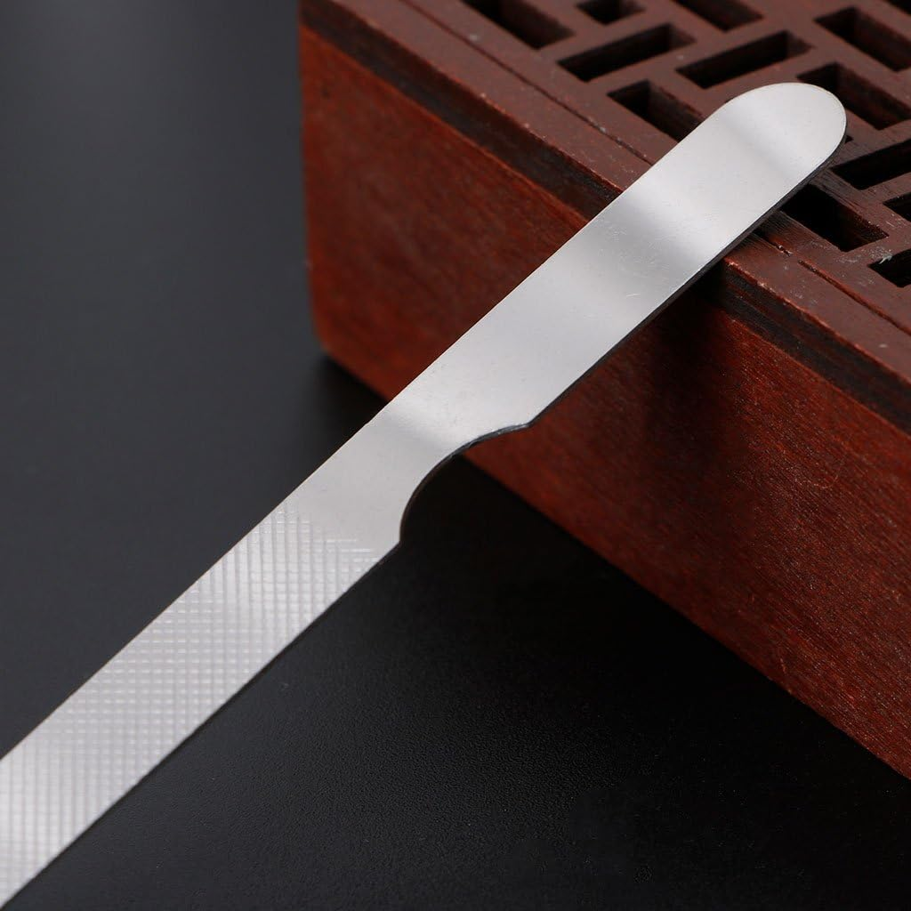 Parts Express Stainless Steel Metal Nail File, Double Side Fingernail Toenail Files Metal File Buffer Fingernails Toenails Art New Pedicure Tool for Salon and Home Manicure Files (F, 10) image number 5