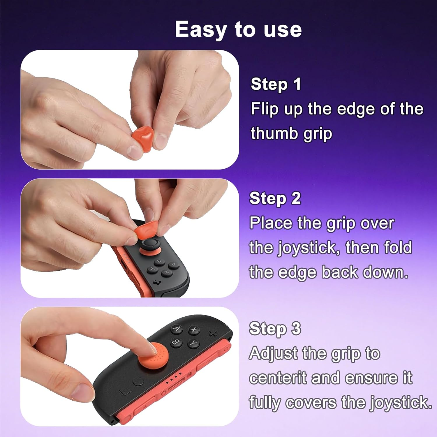 12 Pack Thumb Grips for Nintendo Switch 2 (2025) - Anti-Slip Joystick Covers, Prevent Wear & Tear, Enhance Control & Grip image number 4