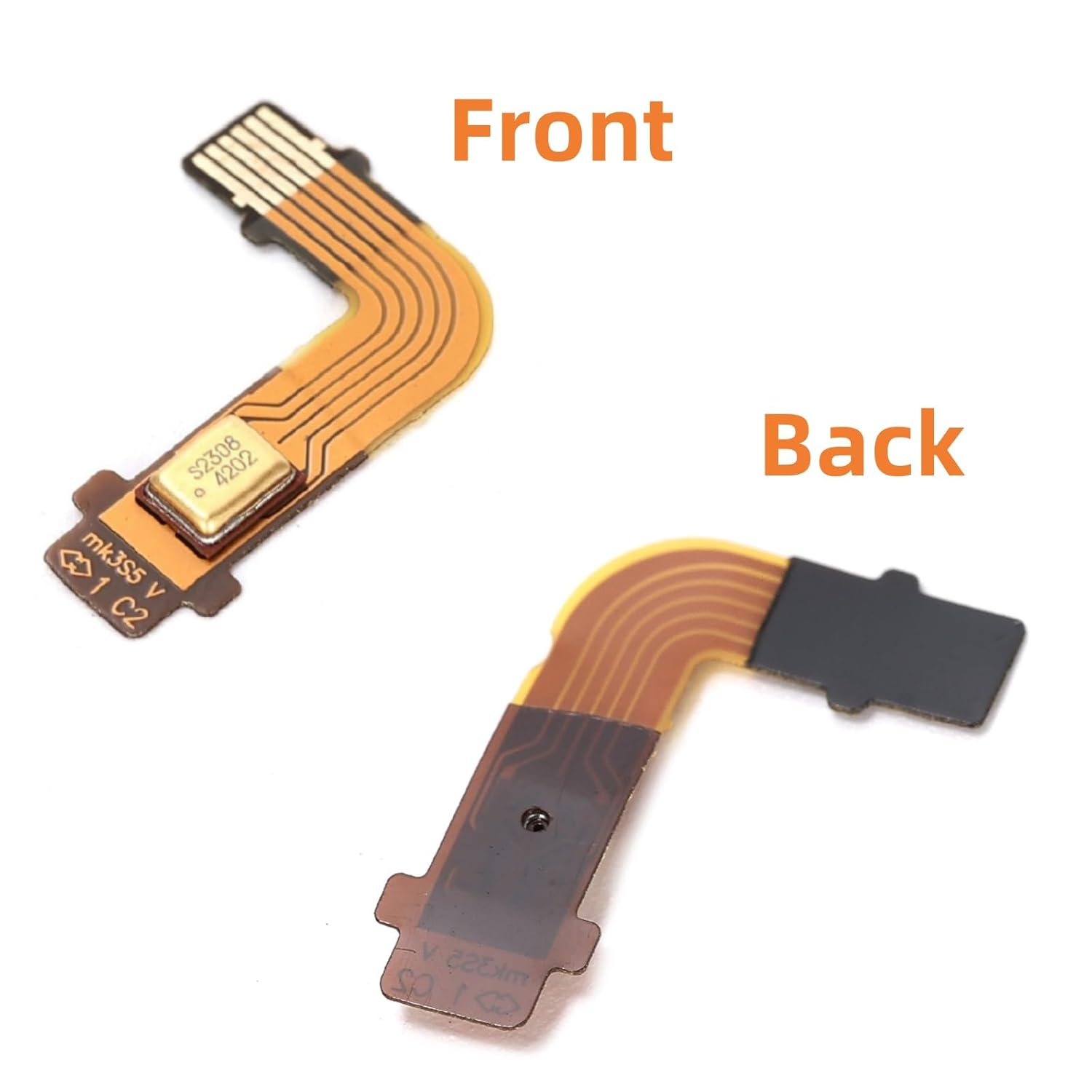 Ruimou 2Set Microphone Ribbon Flex Cable Replacement Part Compatible with Playstation 5 Controller BDM-020 image number 3