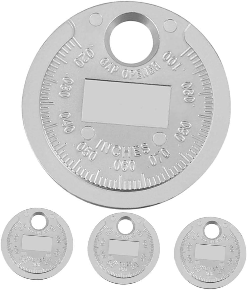 PAMINGONO 4Pcs Spark Plug Gap Gauge Tool Wire Gapper Metric and Imperial Precision Measurement for Automotive Spark Plug Ignition Maintenance image number 2