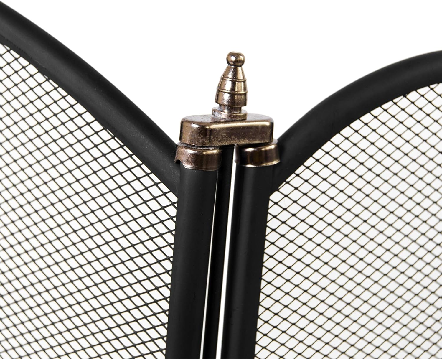 Fire Vida Selby 3 Panel Fire Screen Spark Fire Guard, Metal, Black image number 4