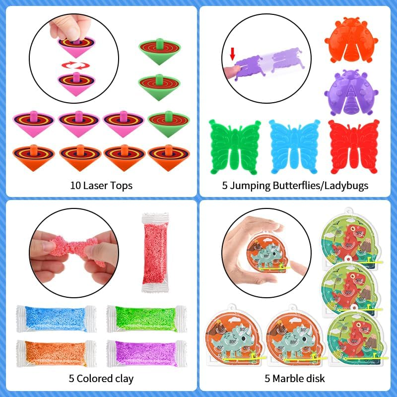 120PCS Party Favors for Kids 4-8, Birthday Gift Toys, Goodie Bag Stuffers, Treasure Box Carnival Prizes, Gifts Classroom, Pinata Bags Filler Boys and Girls image number 3