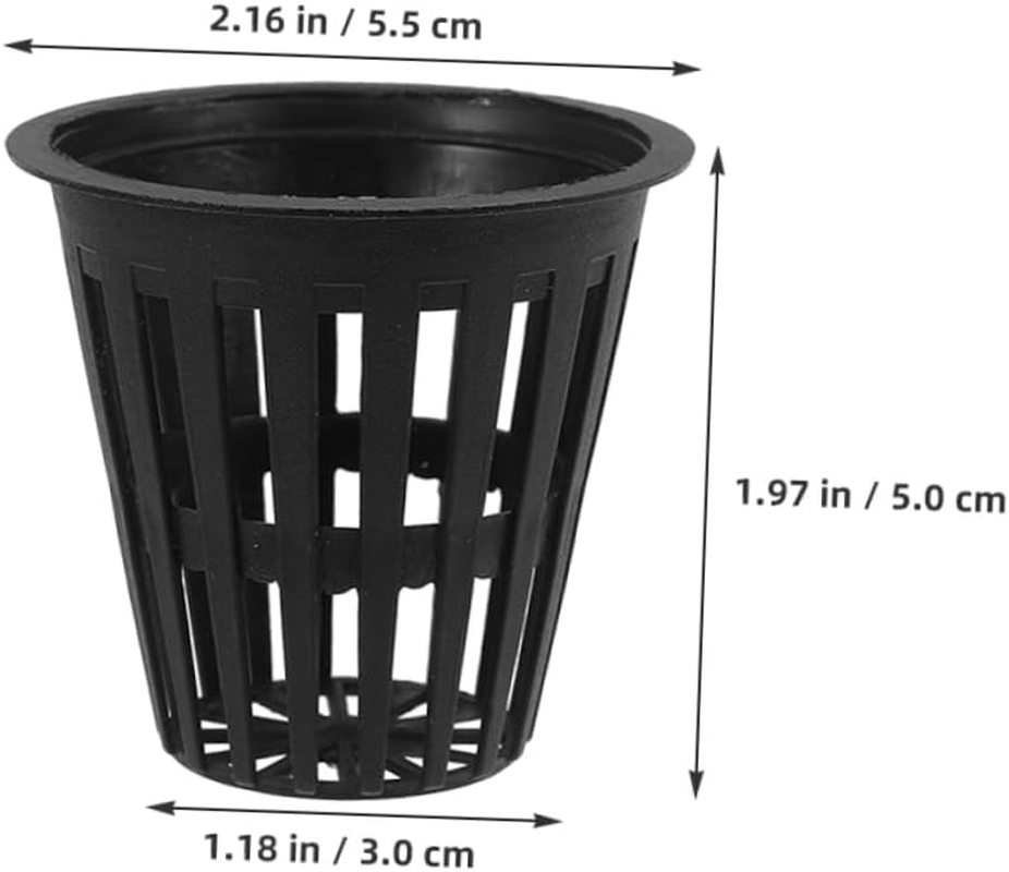 Gogogmee 5Pcs Mesh Hydroponic Planting Baskets Slotted Cups for Indoor Outdoor Gardening image number 3