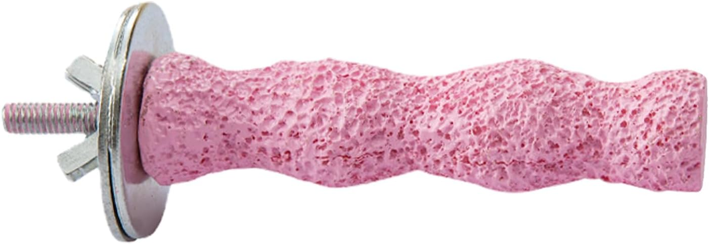 Parrot Stick Stand - Natural Mineral Grinding Stop, Bird Calcium Mouse Stone, Chew Toy for Beak Exercise | Occano, Cockatiel, Conures, Lorikeets, Parakeets, Cage Mount Pet Play Accessories