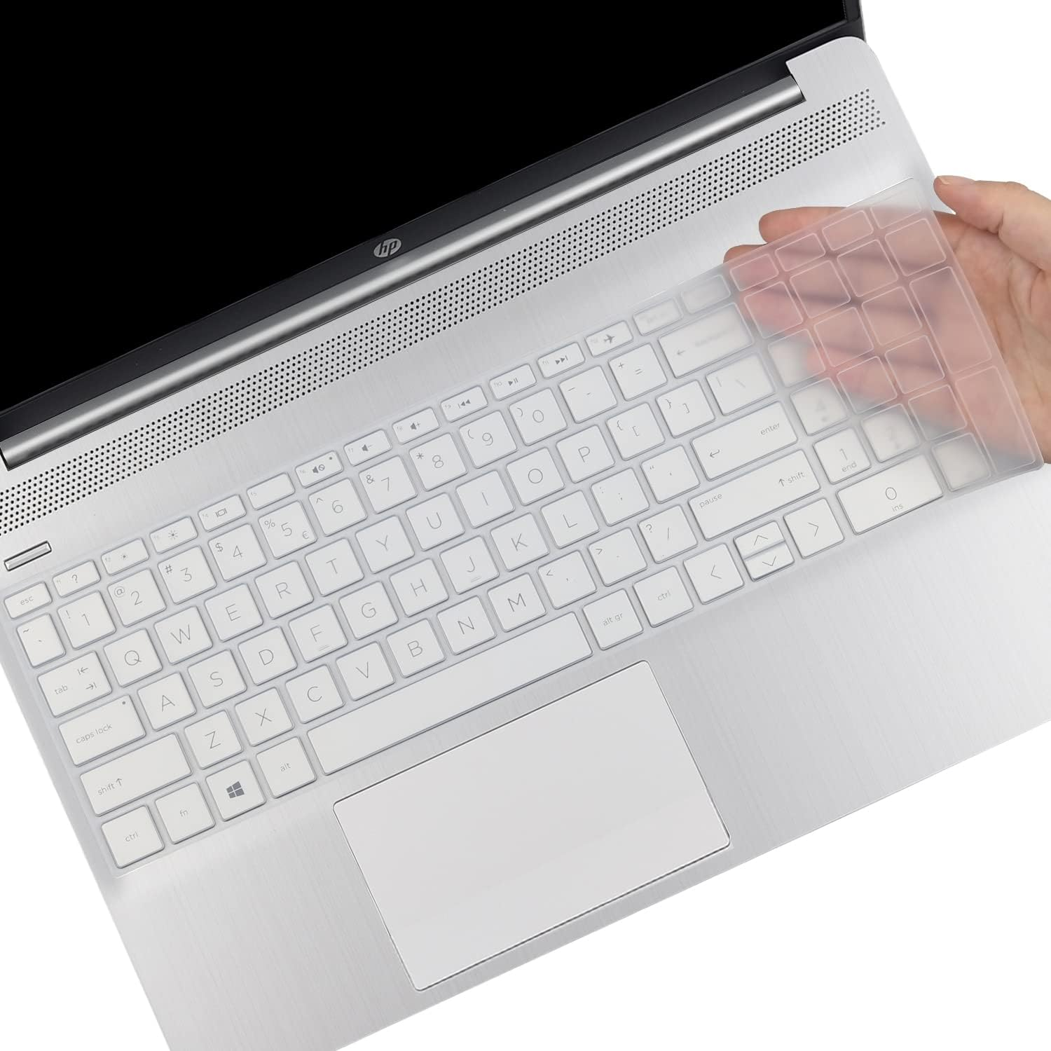 Keyboard Cover Compatible 2020 2019 17.3" HP Envy 17 Series 17M-Ae011 17M-Ae111 /17.3 Hp 17-Bs Series 17-Bs010 17-Bs020 17-Bs019 17-Bs049 /15.6" HP Envy X360 15/15.6" Pavilion 15 -White