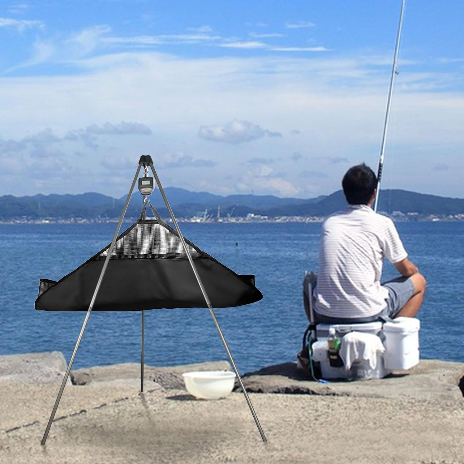 Cozioz Foldable Waterproof Fish Measuring Bag &ndash; 124.5X55 Cm Heavy Duty, Leakproof and Portable, a Must-Have for Fishing Enthusiasts image number 2