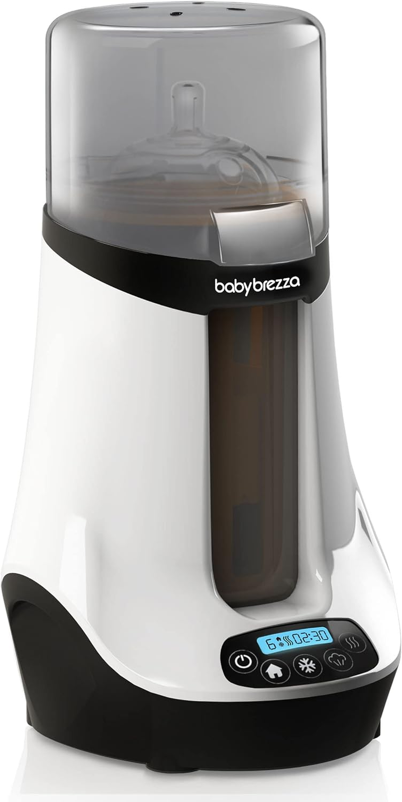 Baby Brezza Safe & Smart Electric Baby Bottle Warmer, Breastmilk Warmer + Baby Food Warmer + Defroster - Universal Warmer Fits All Feeding Bottles: Glass + Plastic &ndash; Wireless Bluetooth Control