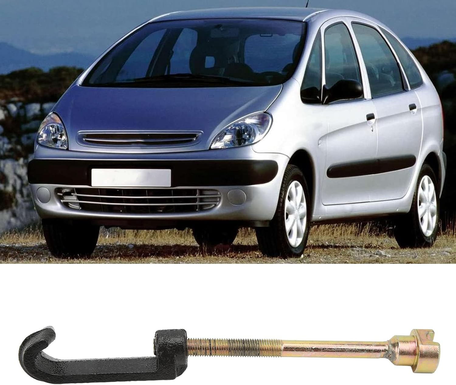 Car Spare Wheel Holder Hook Aluminium Alloy with 180 Mm Bolt 7615A4 761571 Replacement for Citroen Xsara Picasso 1999 2004 Screw Spare Wheel Replacement Tyre Holder 180 Mm image number 5